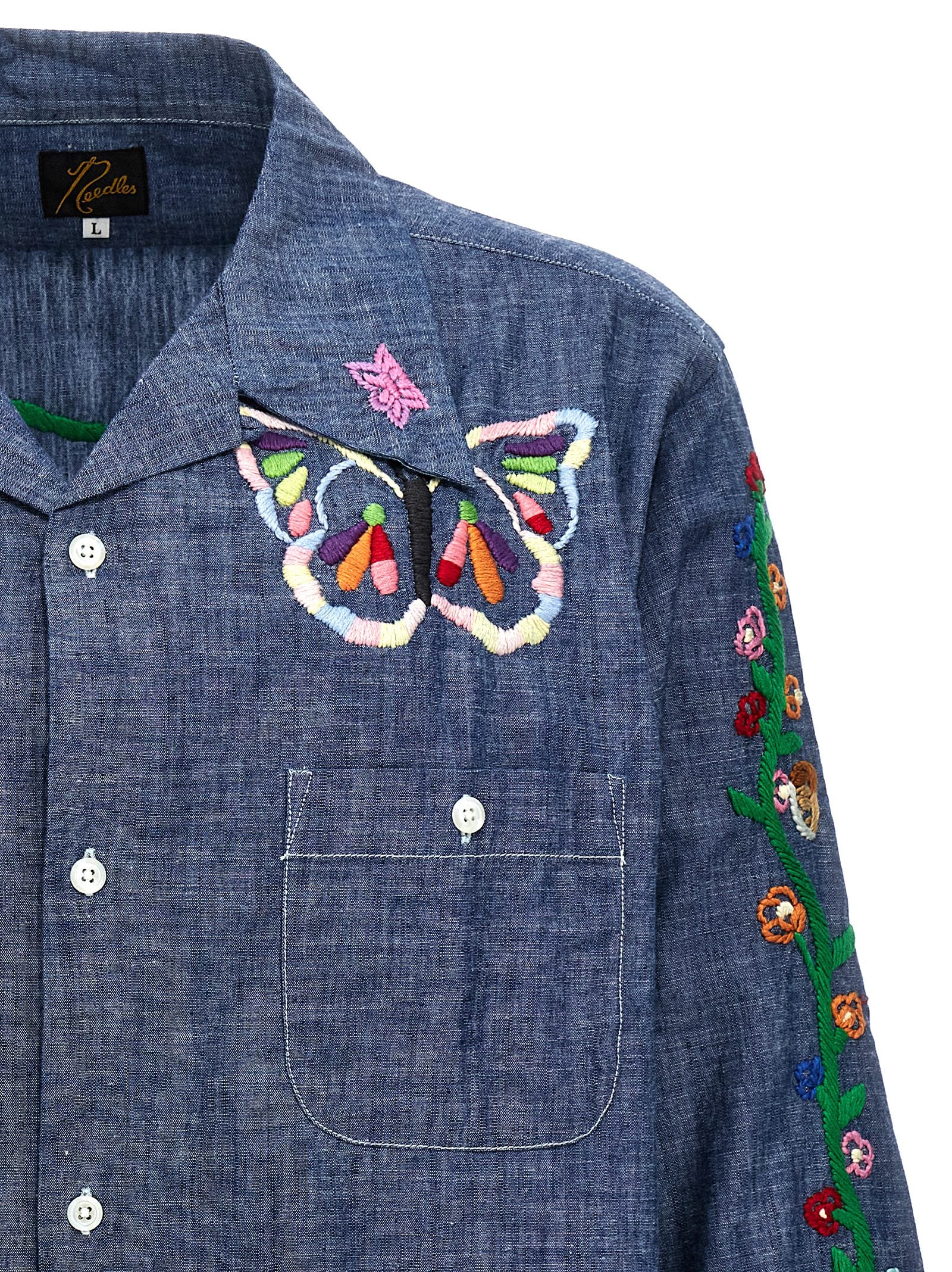 Needles Chambray Embroidery Shirt