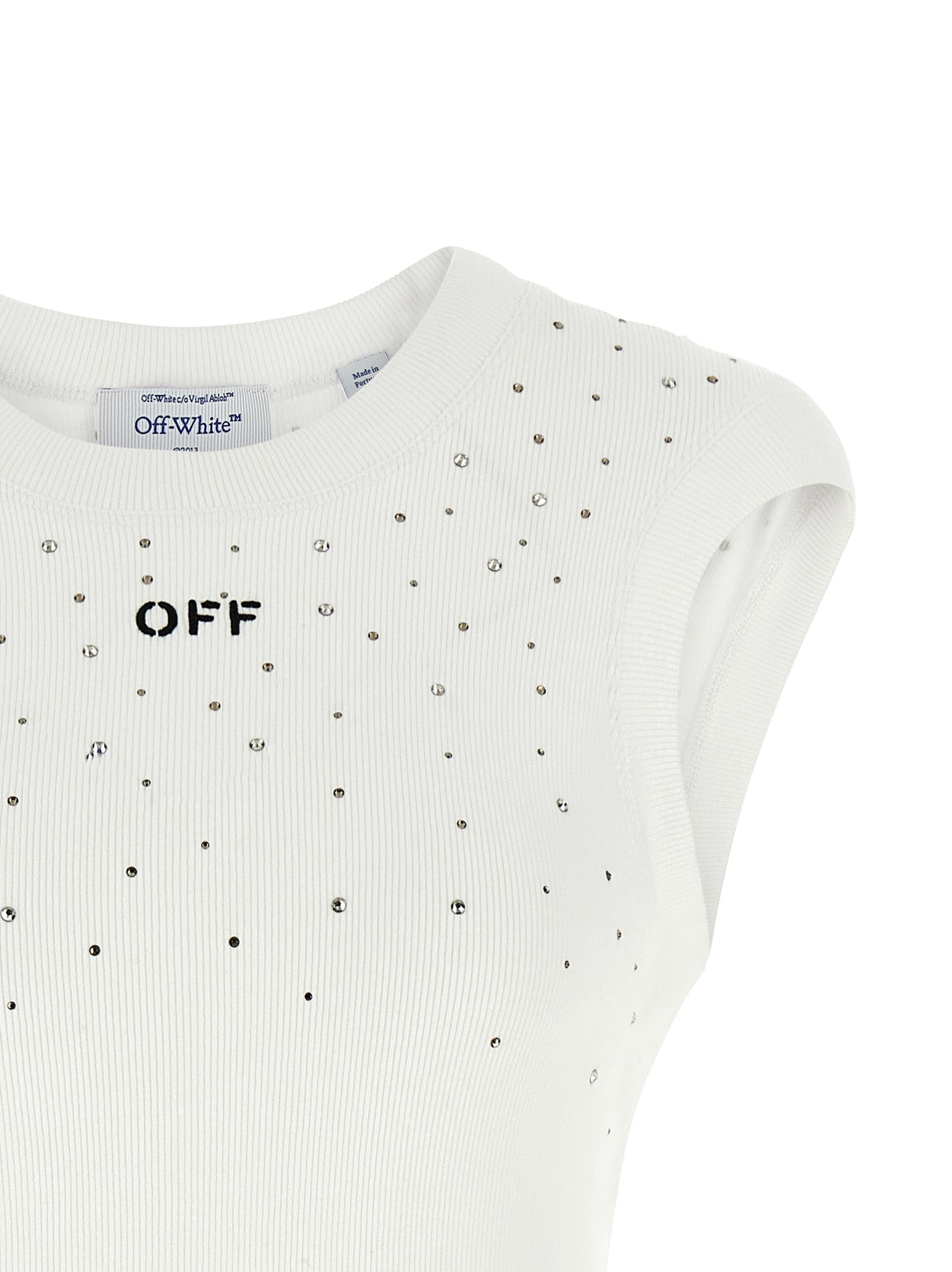 Off-White Top Swarowski