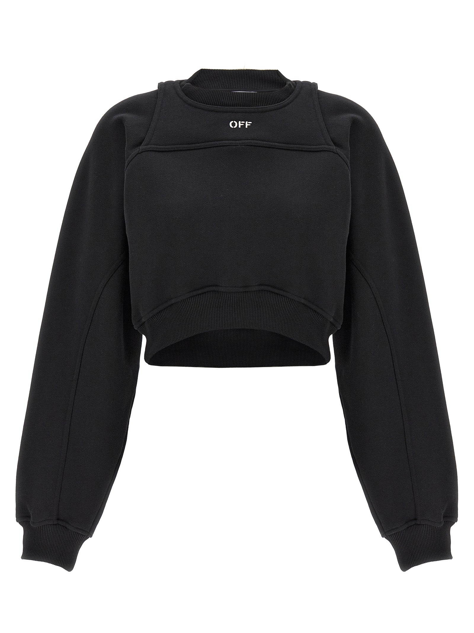 Off-White Cropped Sweatshirt