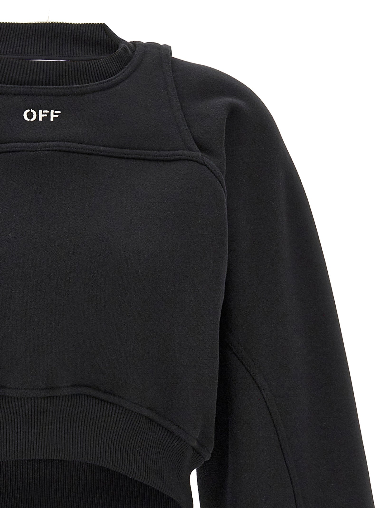 Off-White Cropped Sweatshirt