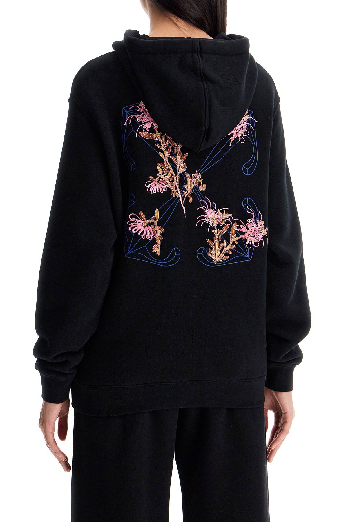 Off-White 'Pinkflower Arrow Hooded Sweat