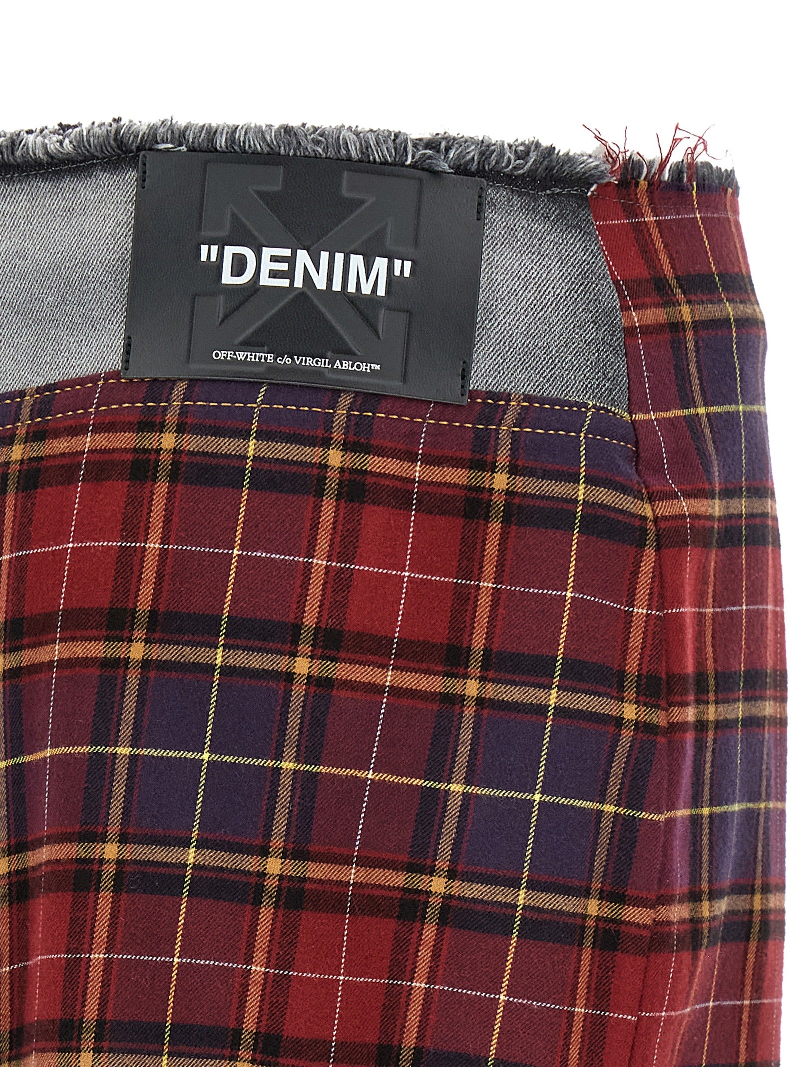 Off-White Patchwork Skirt