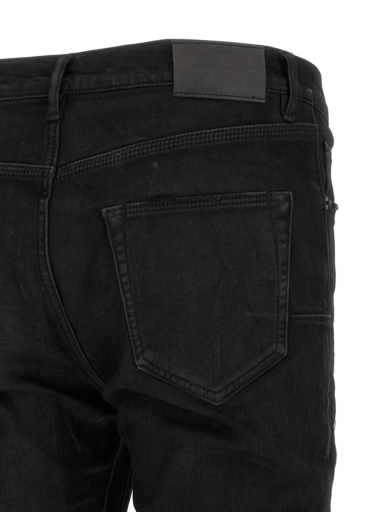 Purple 'P001 Black Resin 3/D' Jeans