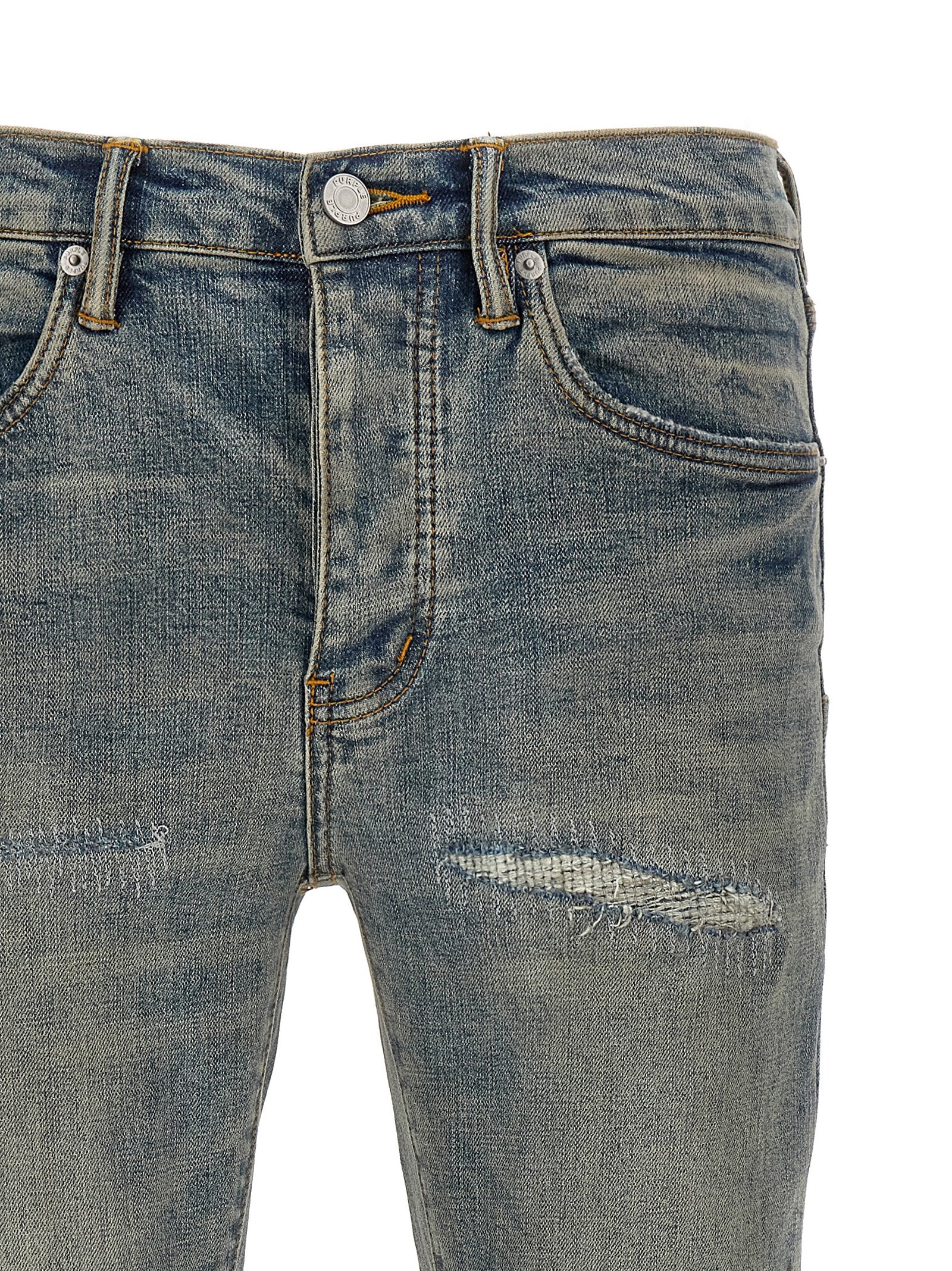 Purple 'P001 Light Blue Vintage' Jeans