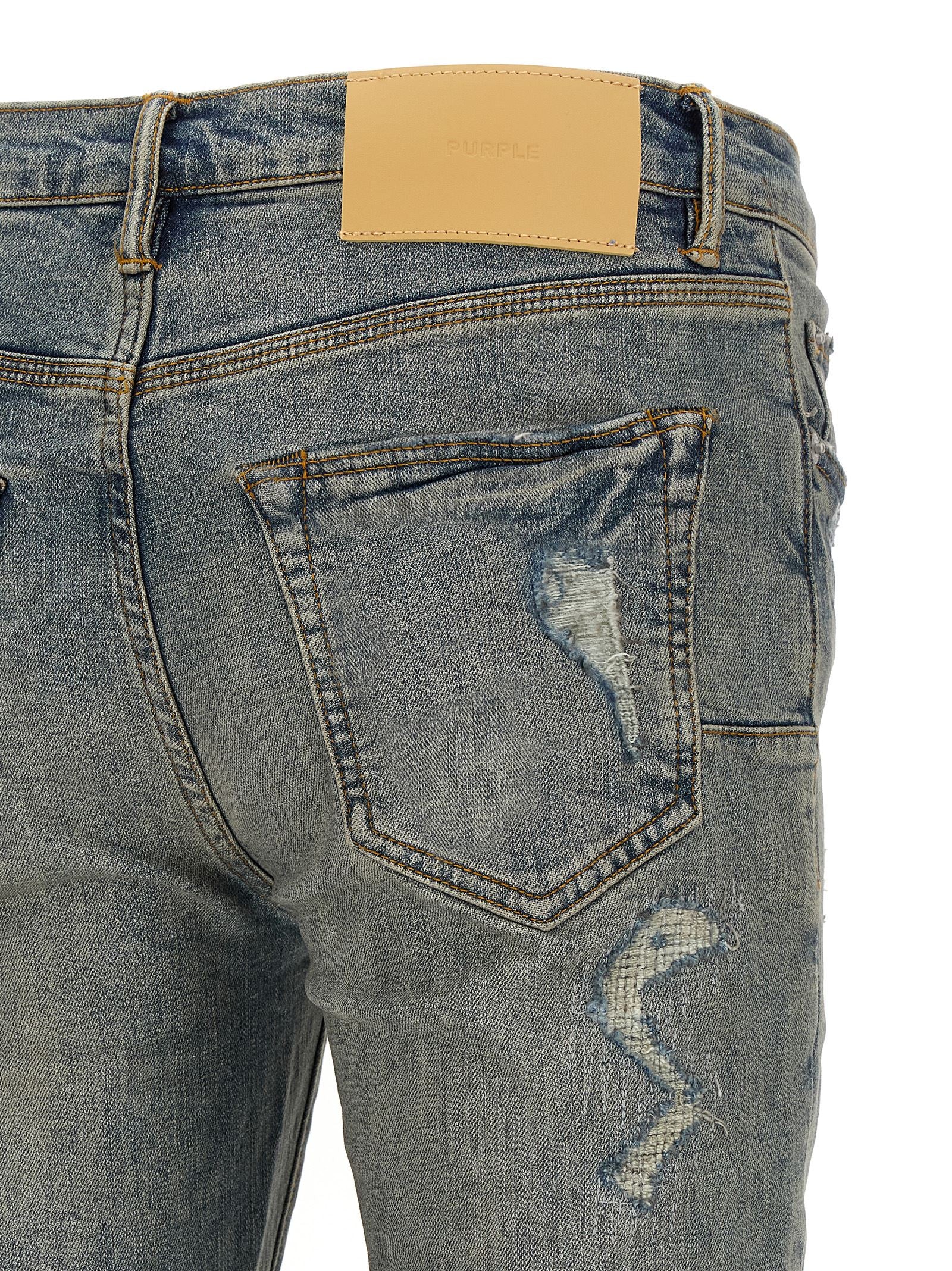 Purple 'P001 Light Blue Vintage' Jeans