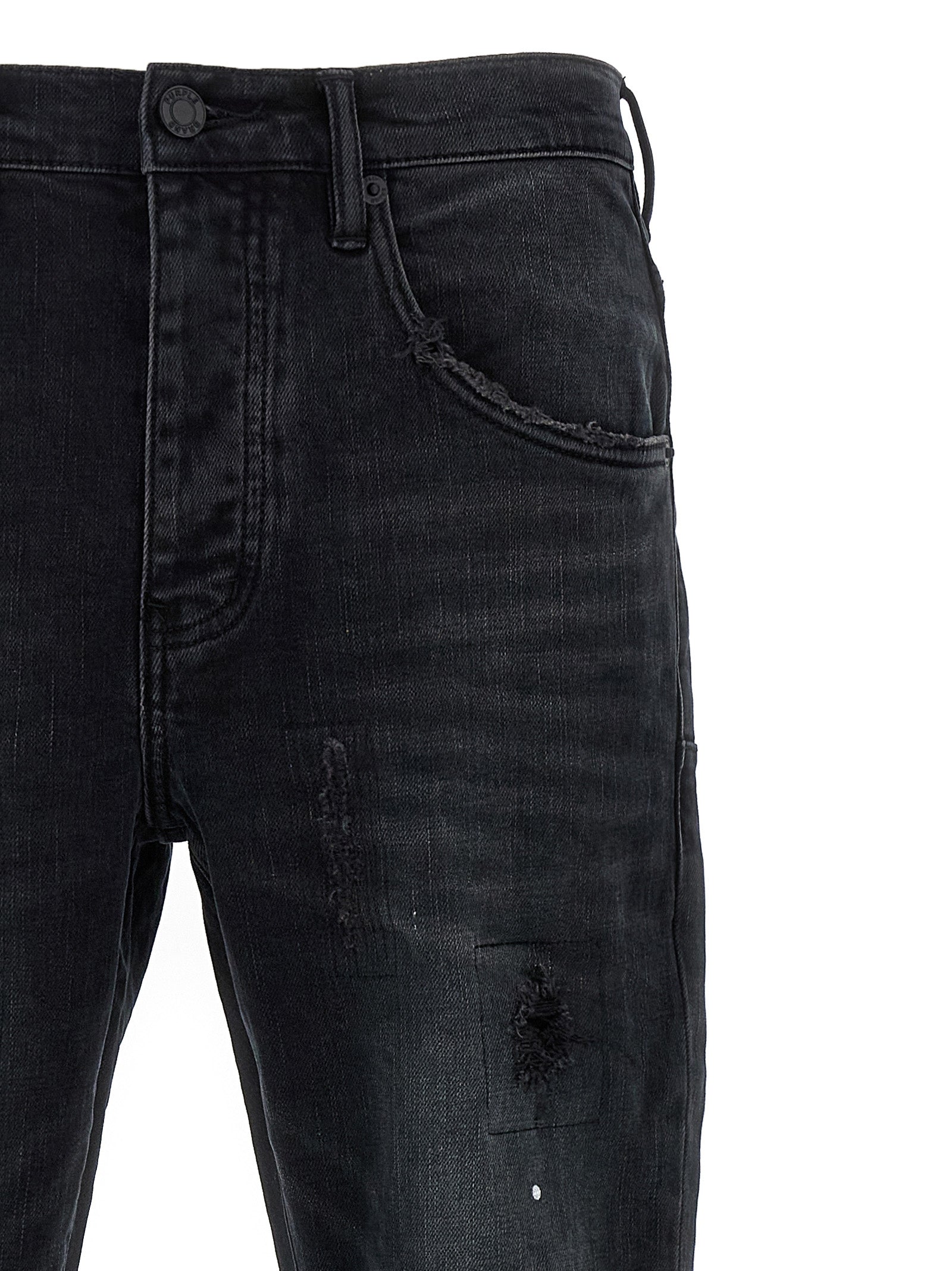 Purple 'Dropped Fit' Jeans