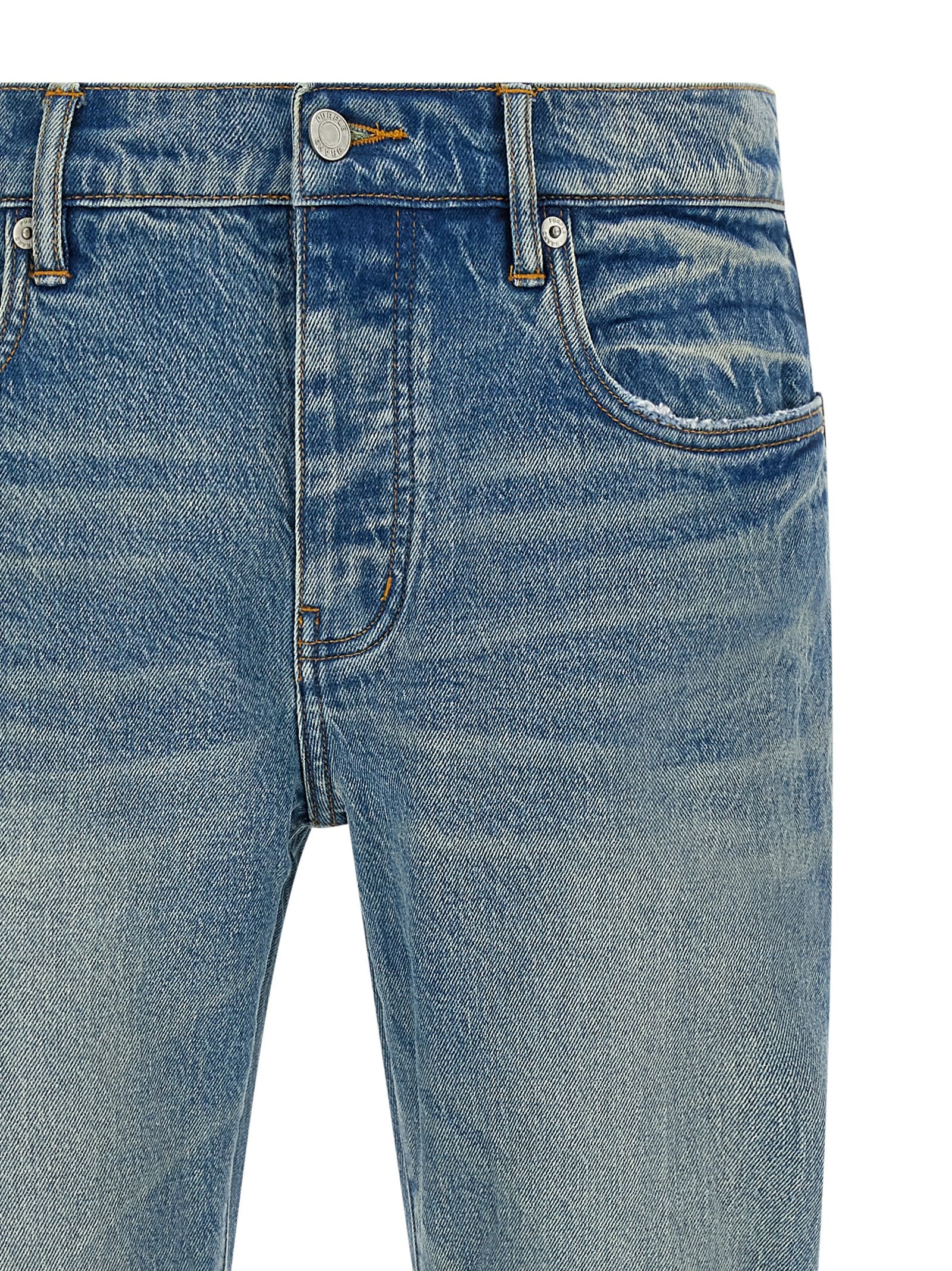 Purple 'P004 Flare' Jeans