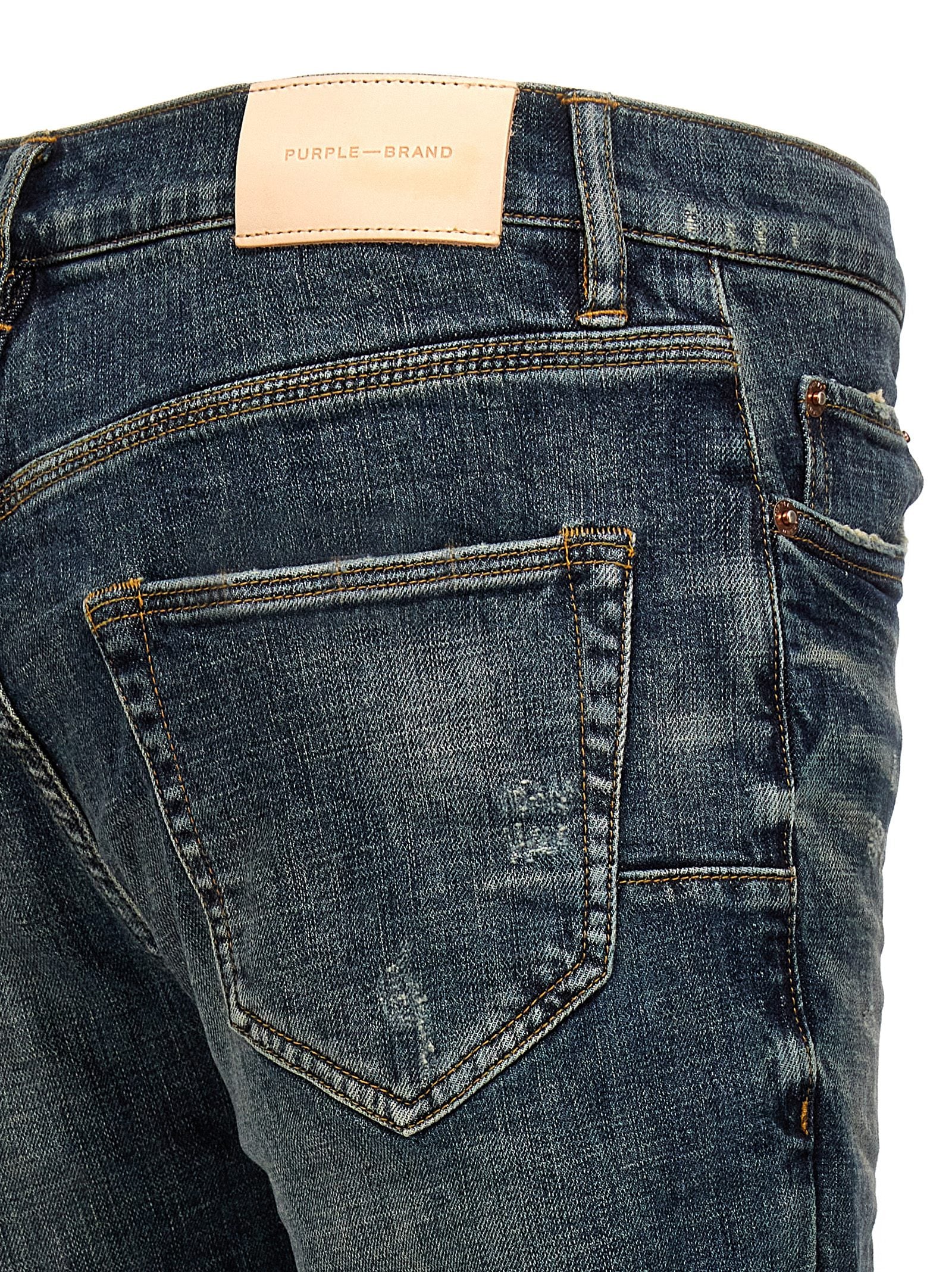 Purple '1 Year Dirty Fade' Jeans