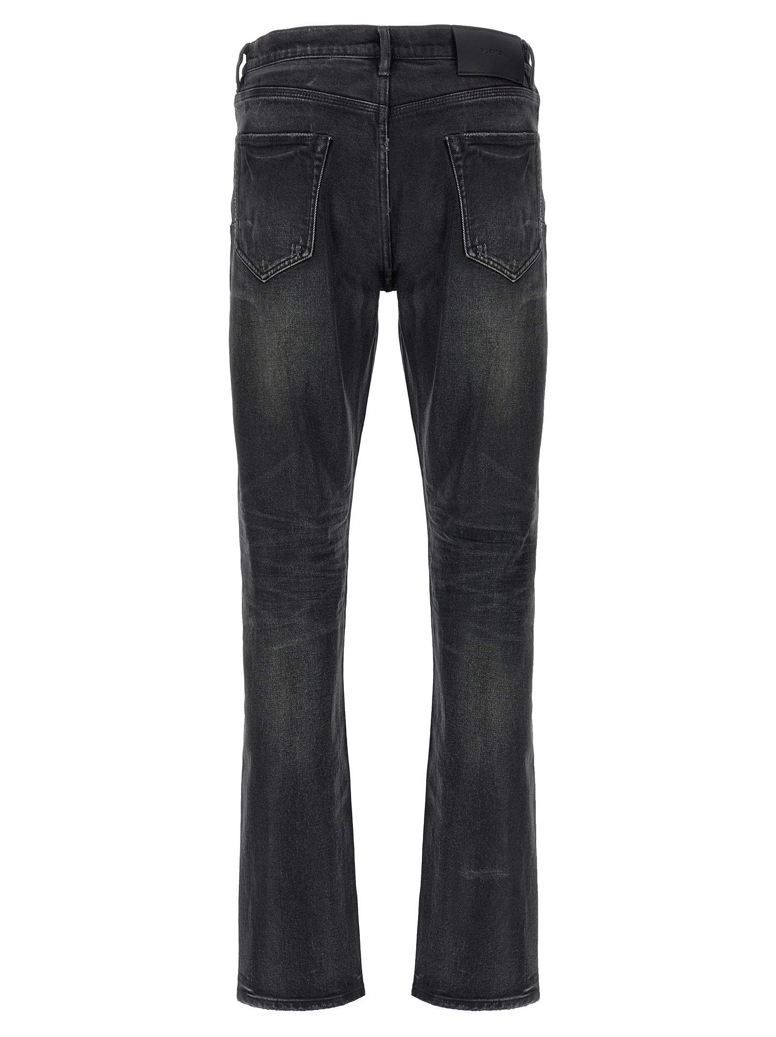 Purple 'P005 Double Dip Coated' Jeans