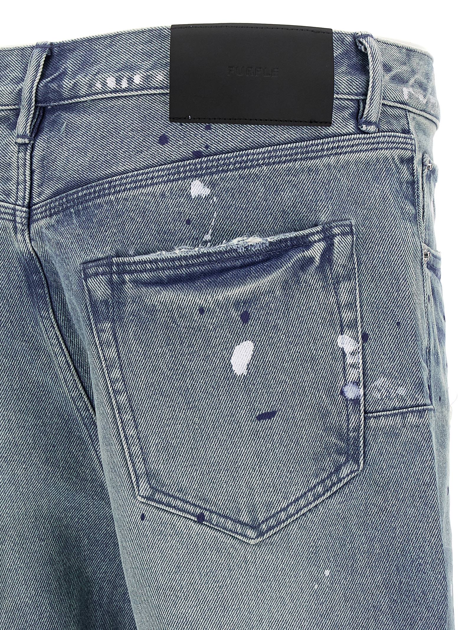 Purple 'Patch Repairs Foil' Jeans