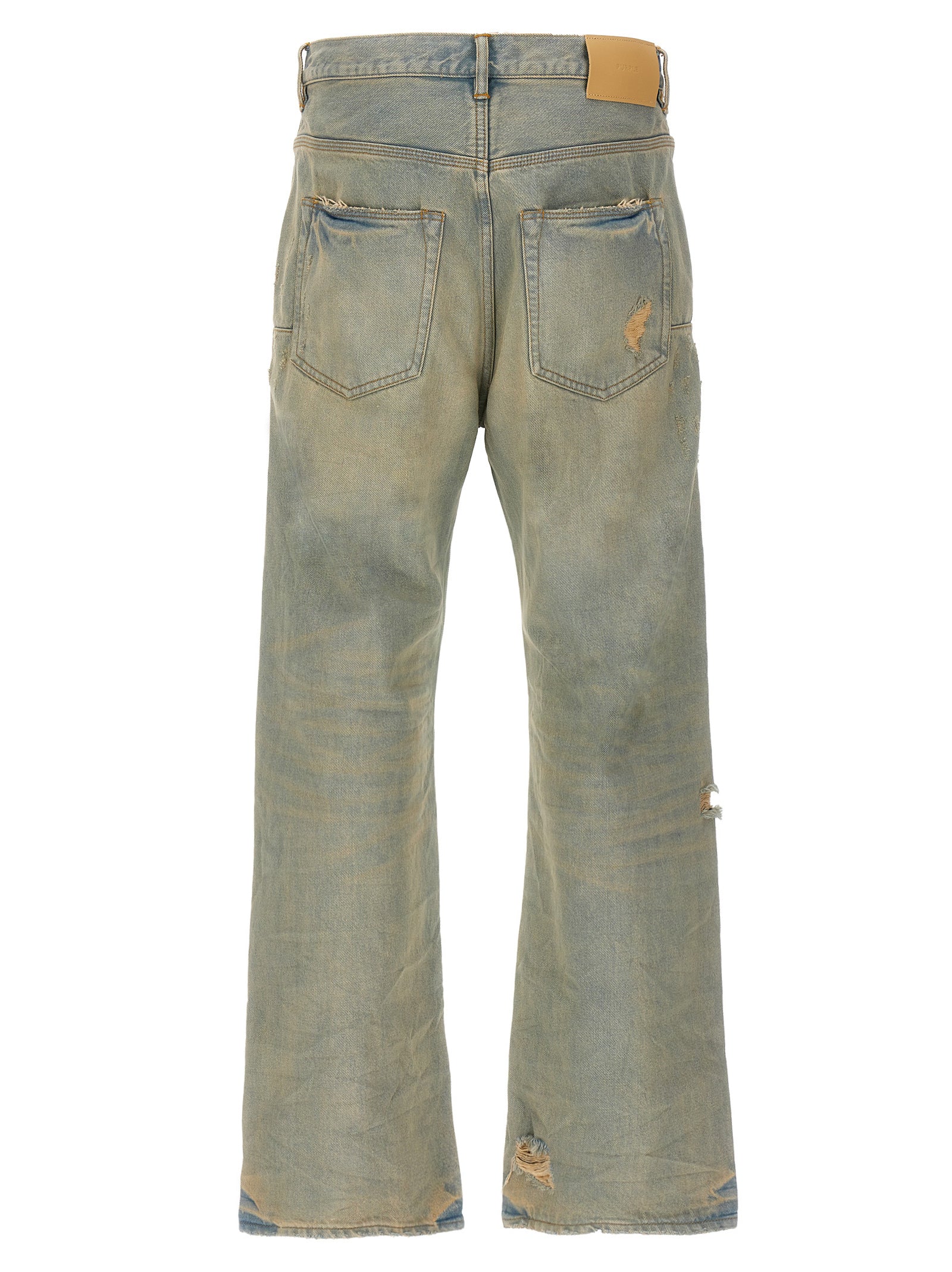 Purple 'P018 Verditer Destroyed' Jeans