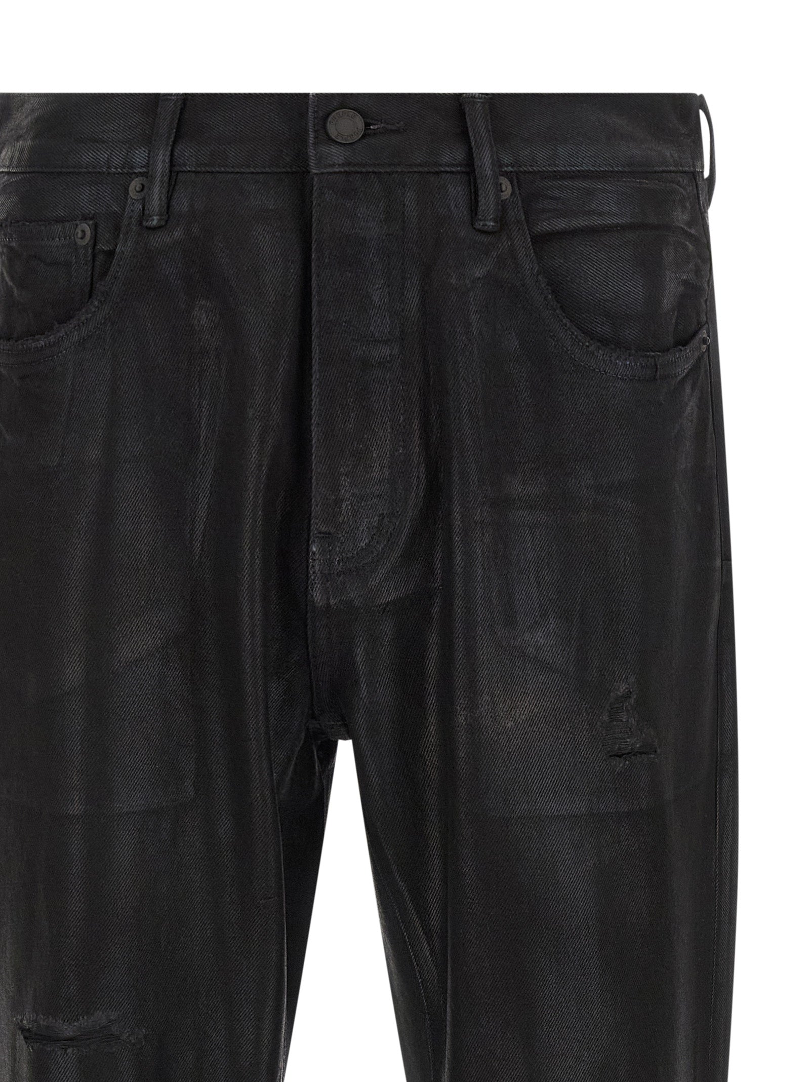 Purple 'P026 Rinsed Foil Boot' Jeans