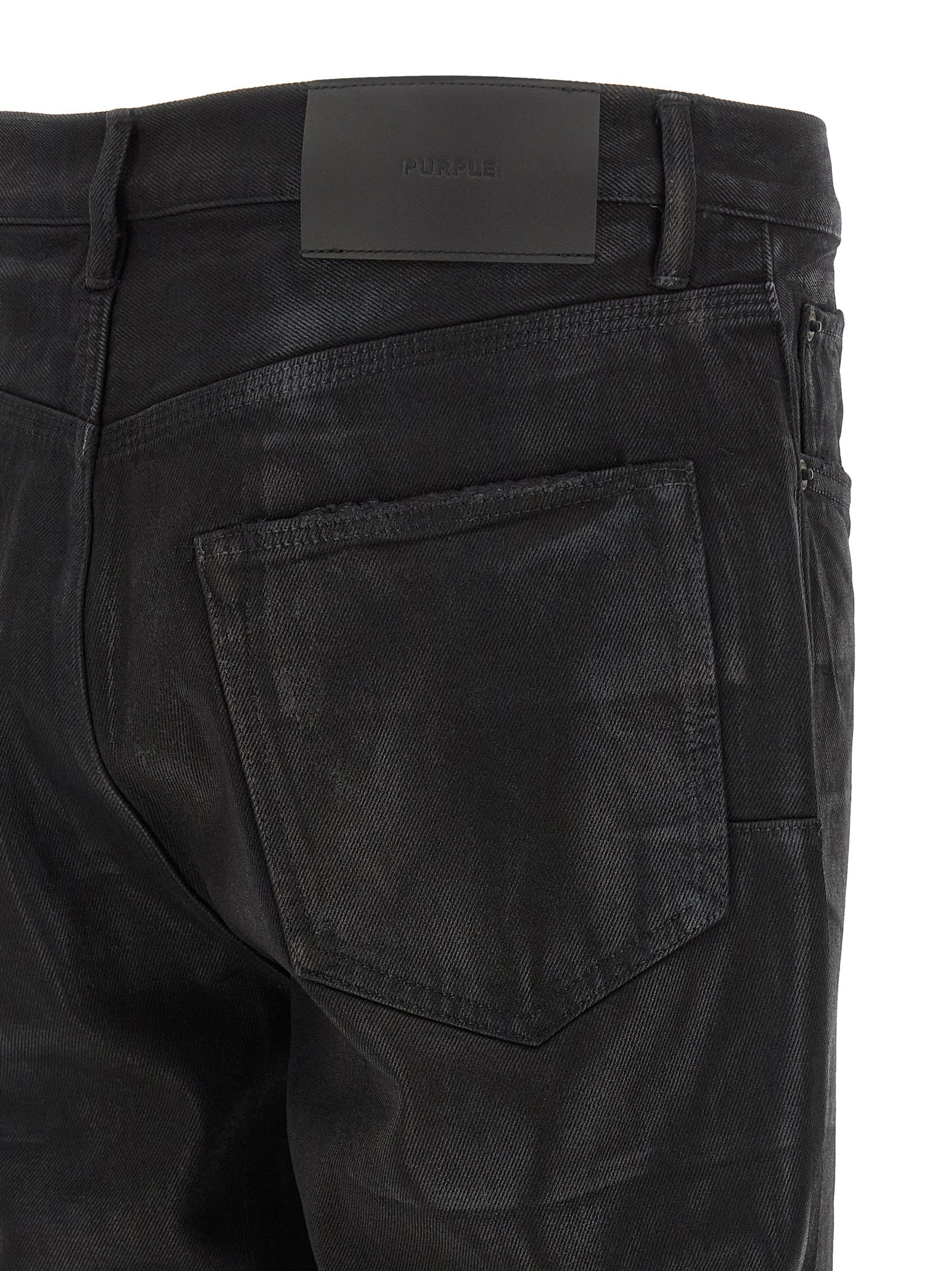 Purple 'P026 Rinsed Foil Boot' Jeans