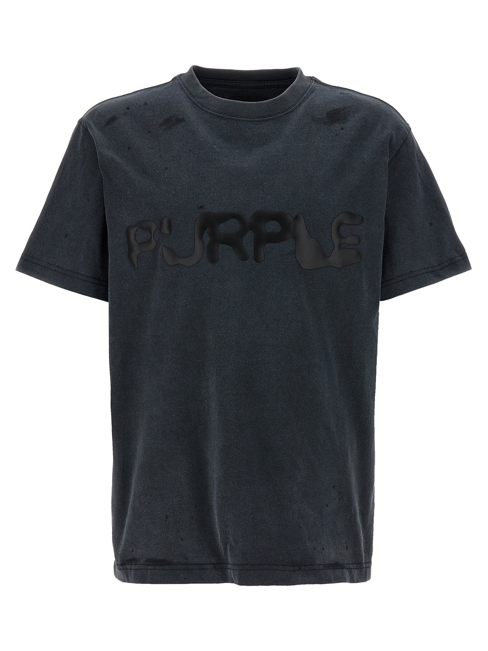 Purple 'Liquid Wordmark' T-Shirt