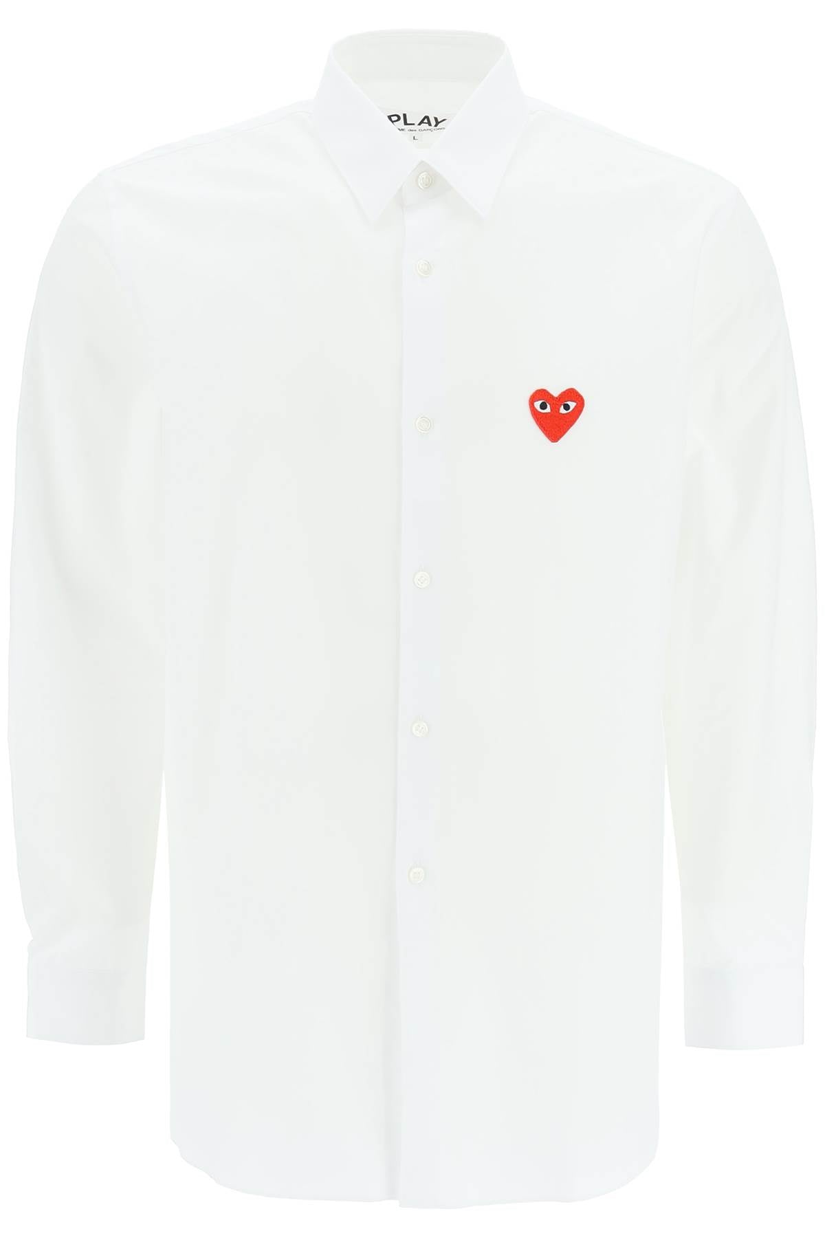 Comme Des Garcons Play Heart Patch Unisex Shirt