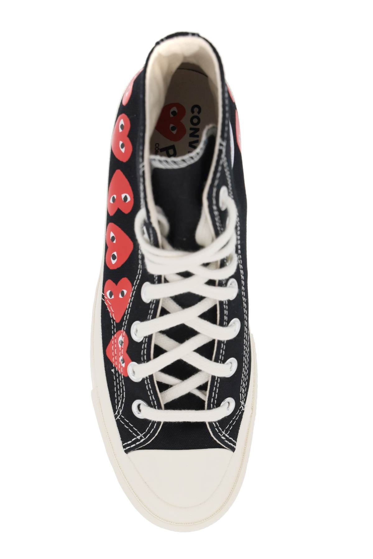 Comme Des Garcons Play Multi Heart Converse X Comme Des Garçons Play Hi-Top Sneakers