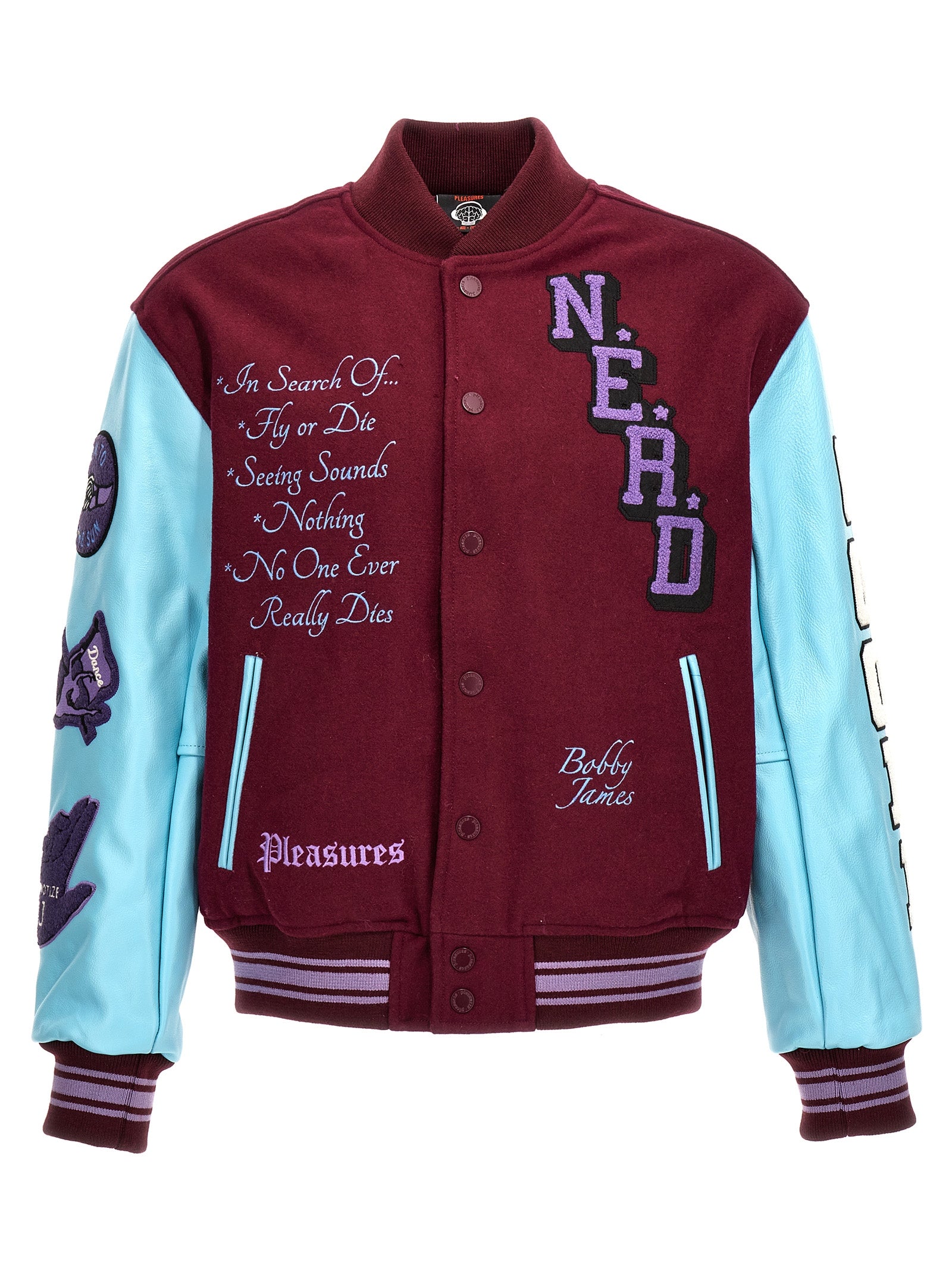 Pleasures 'Nerd Varsity' Bomber Jacket