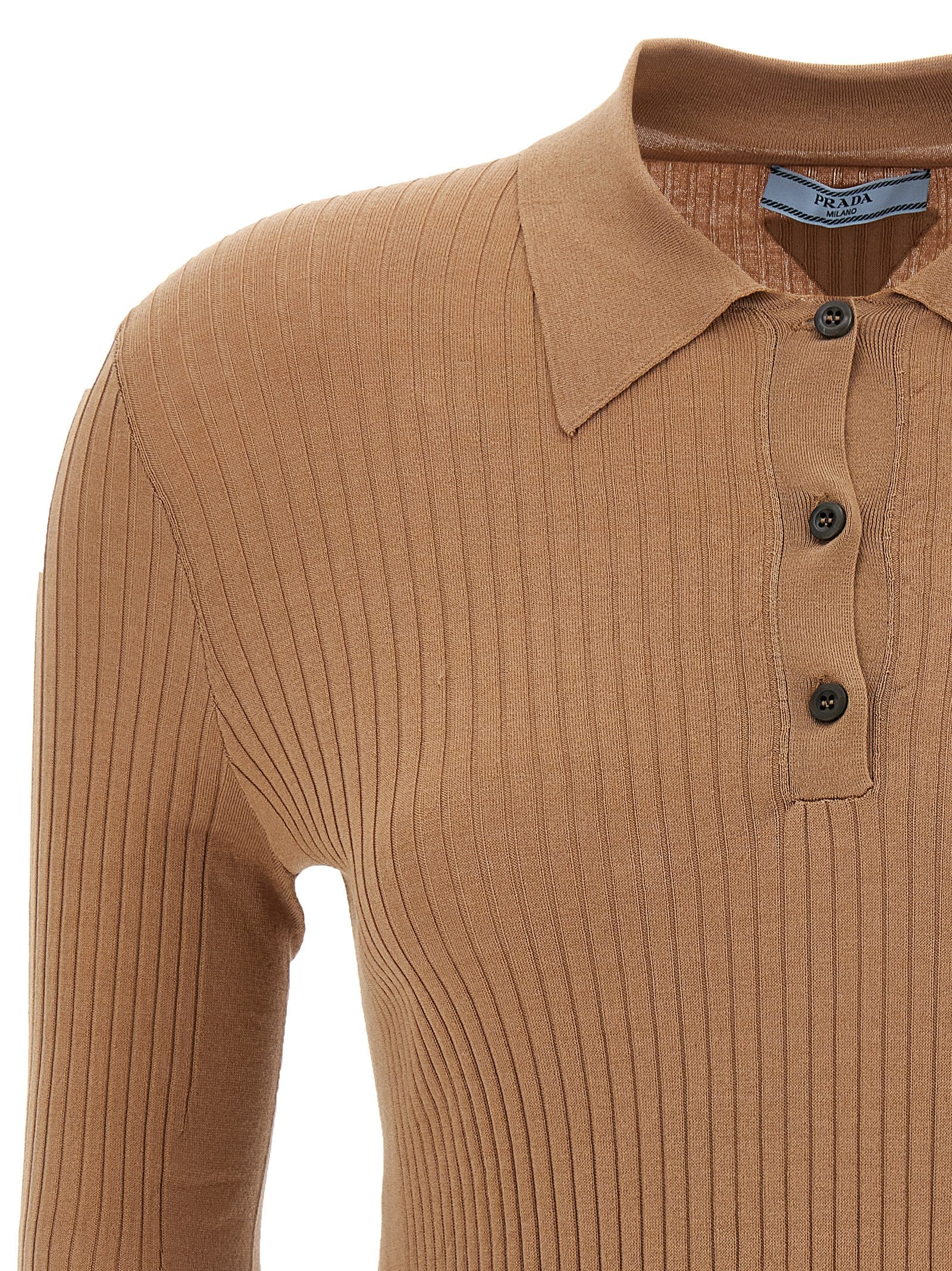 Prada Knitted Polo Shirt