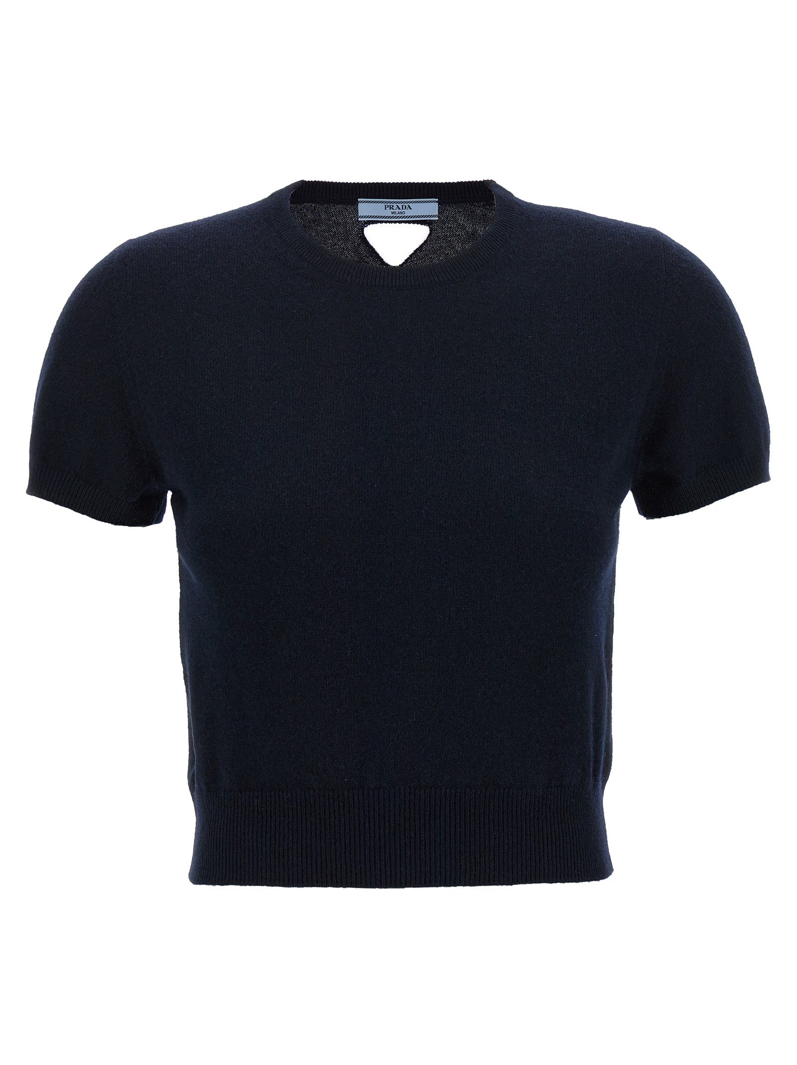 Prada Cut-Out Logo Sweater