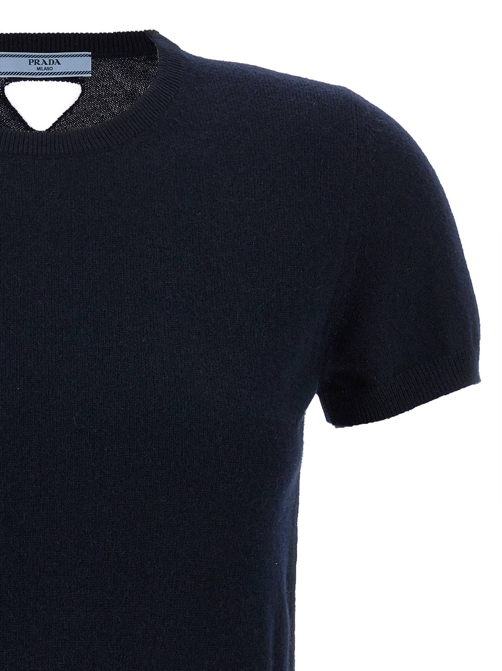 Prada Cut-Out Logo Sweater
