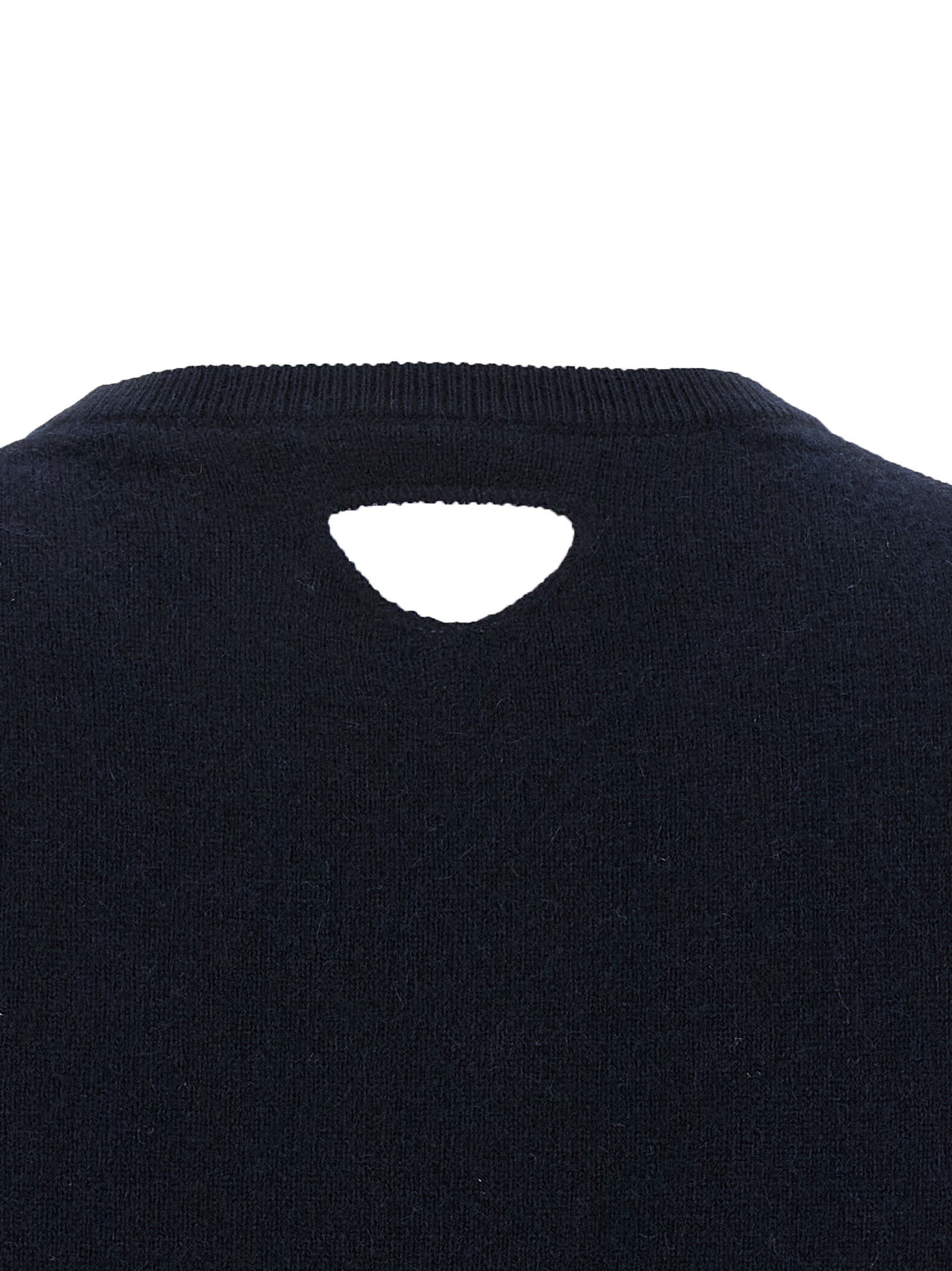 Prada Cut-Out Logo Sweater