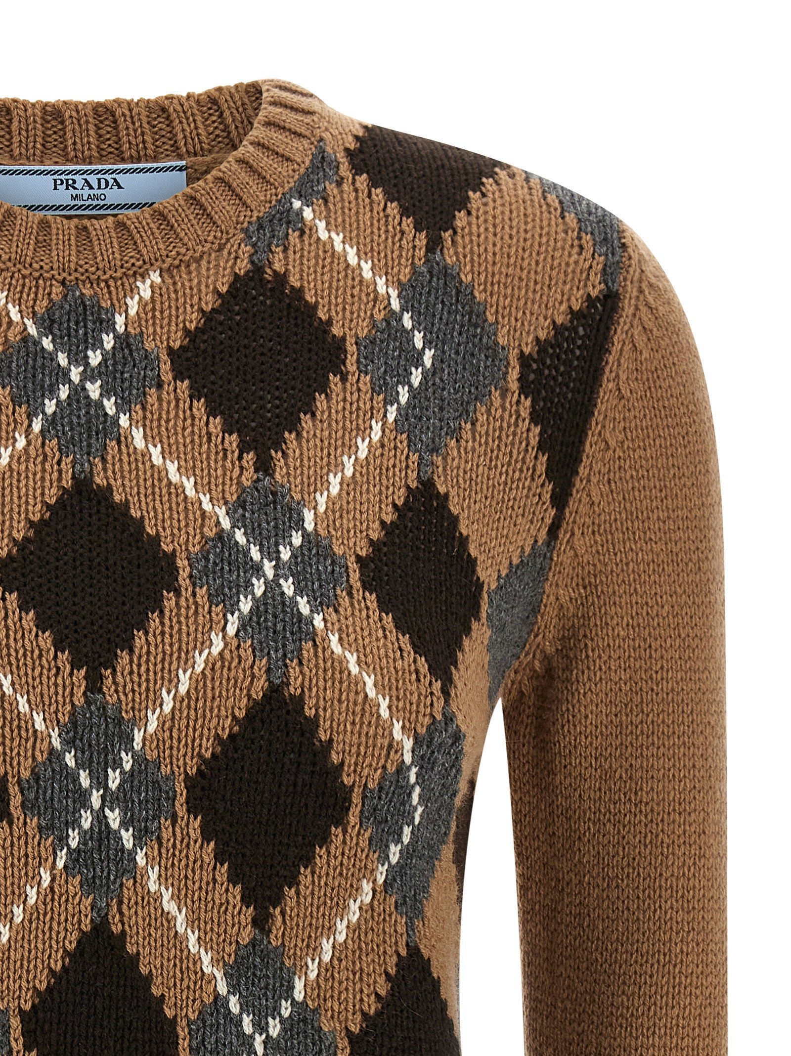 Prada Argyle Sweater