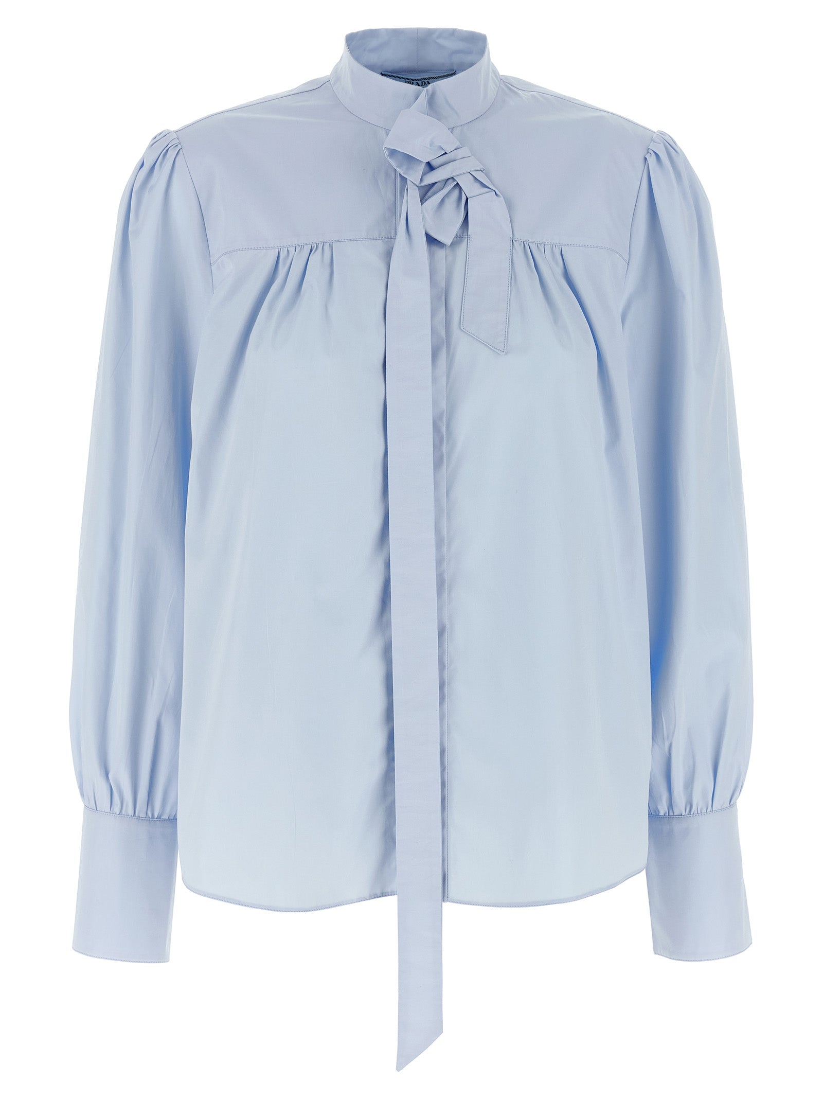 Prada Lavallière Collar Shirt