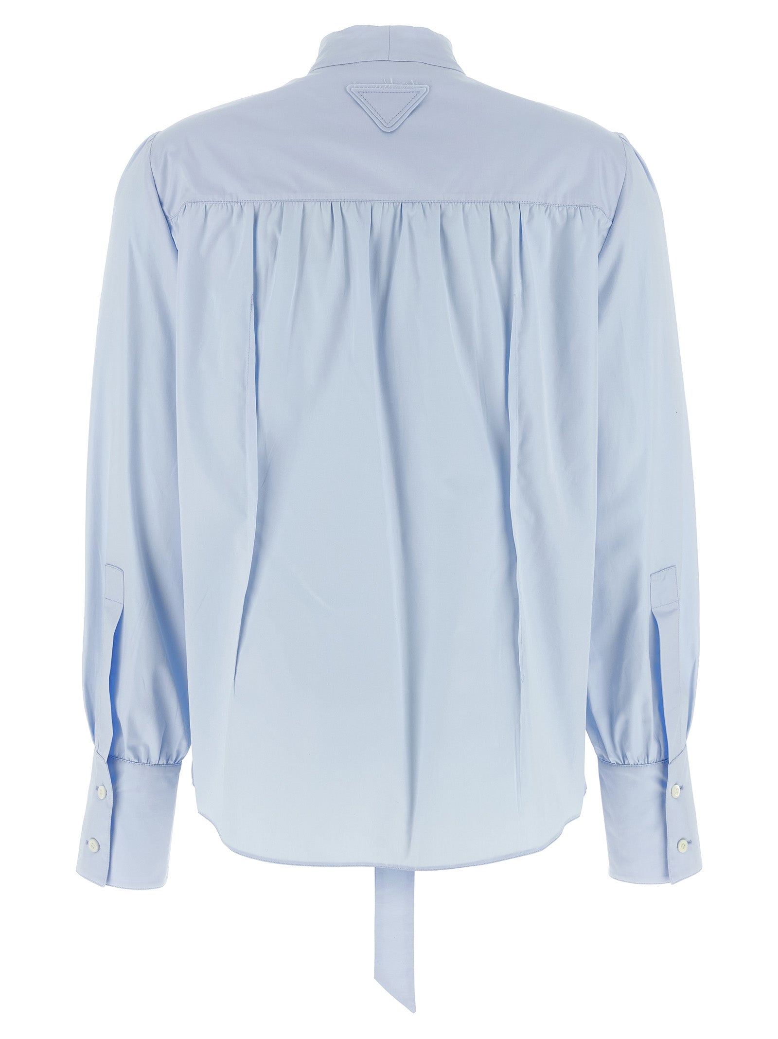 Prada Lavallière Collar Shirt