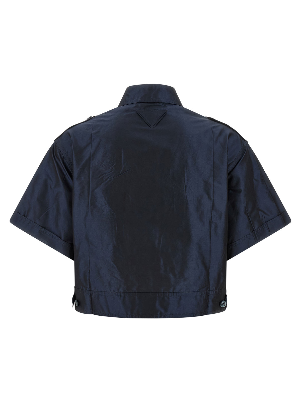 Prada Cropped Taffeta Shirt