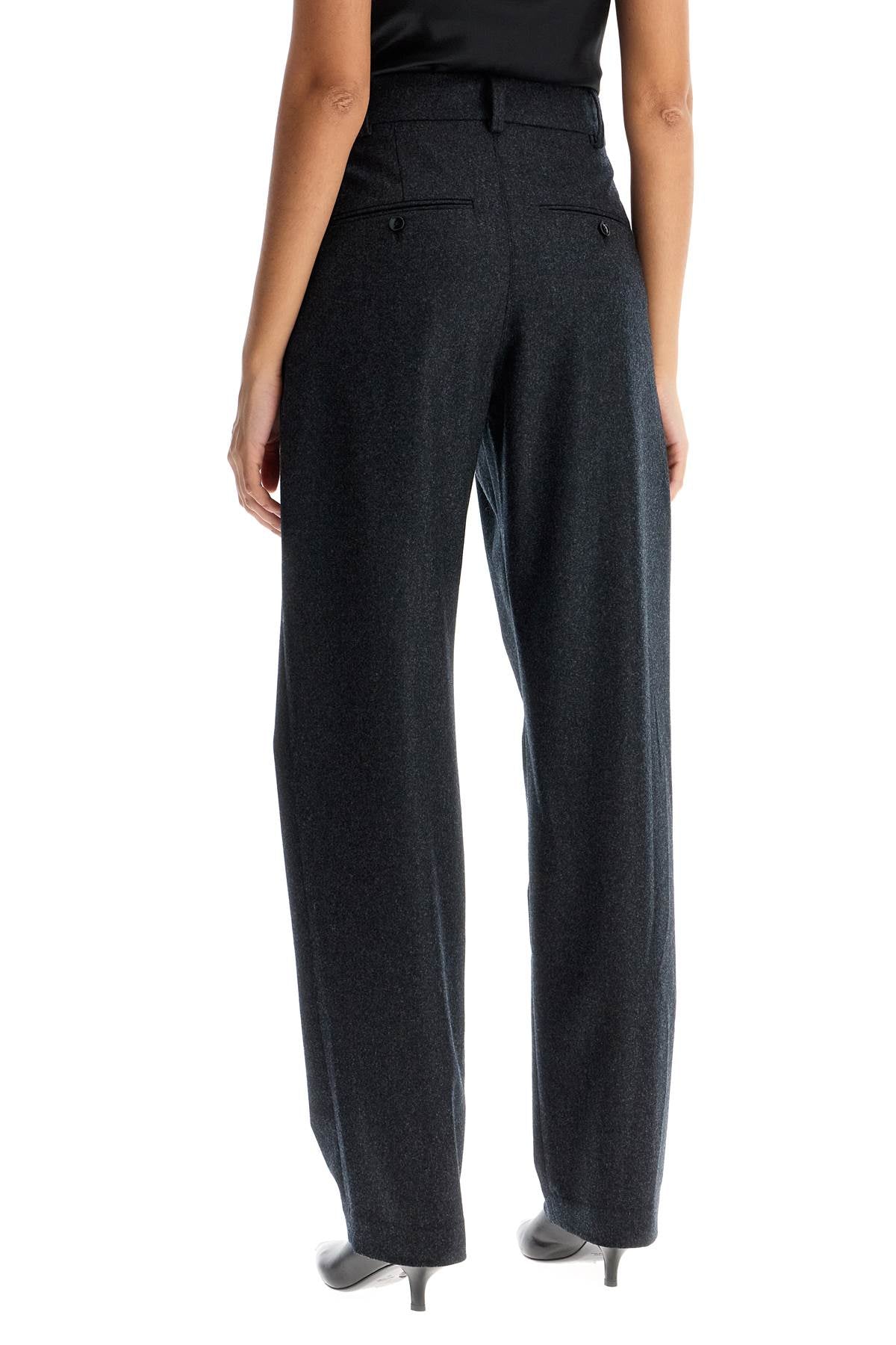 Isabel Marant Casile Wool Flannel Trousers In Nine