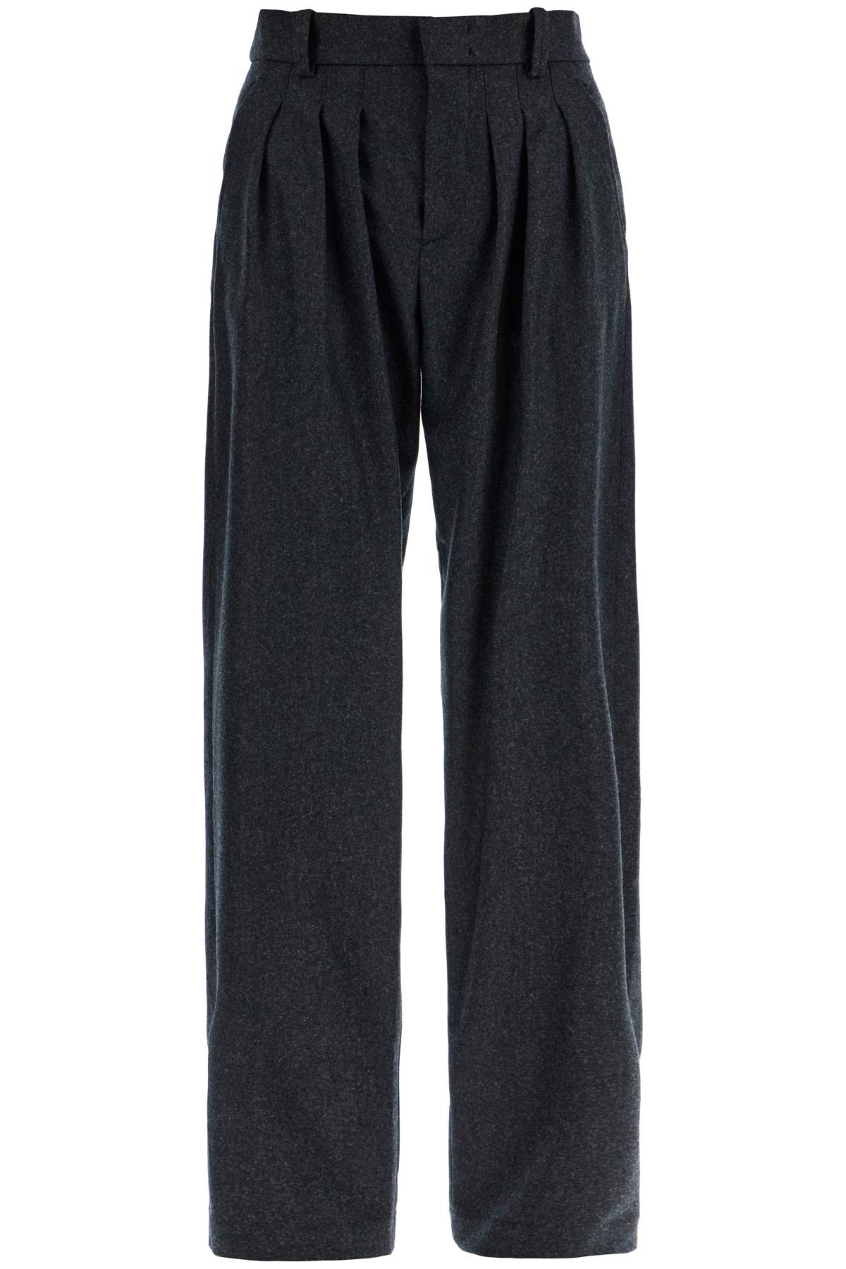 Isabel Marant Casile Wool Flannel Trousers In Nine