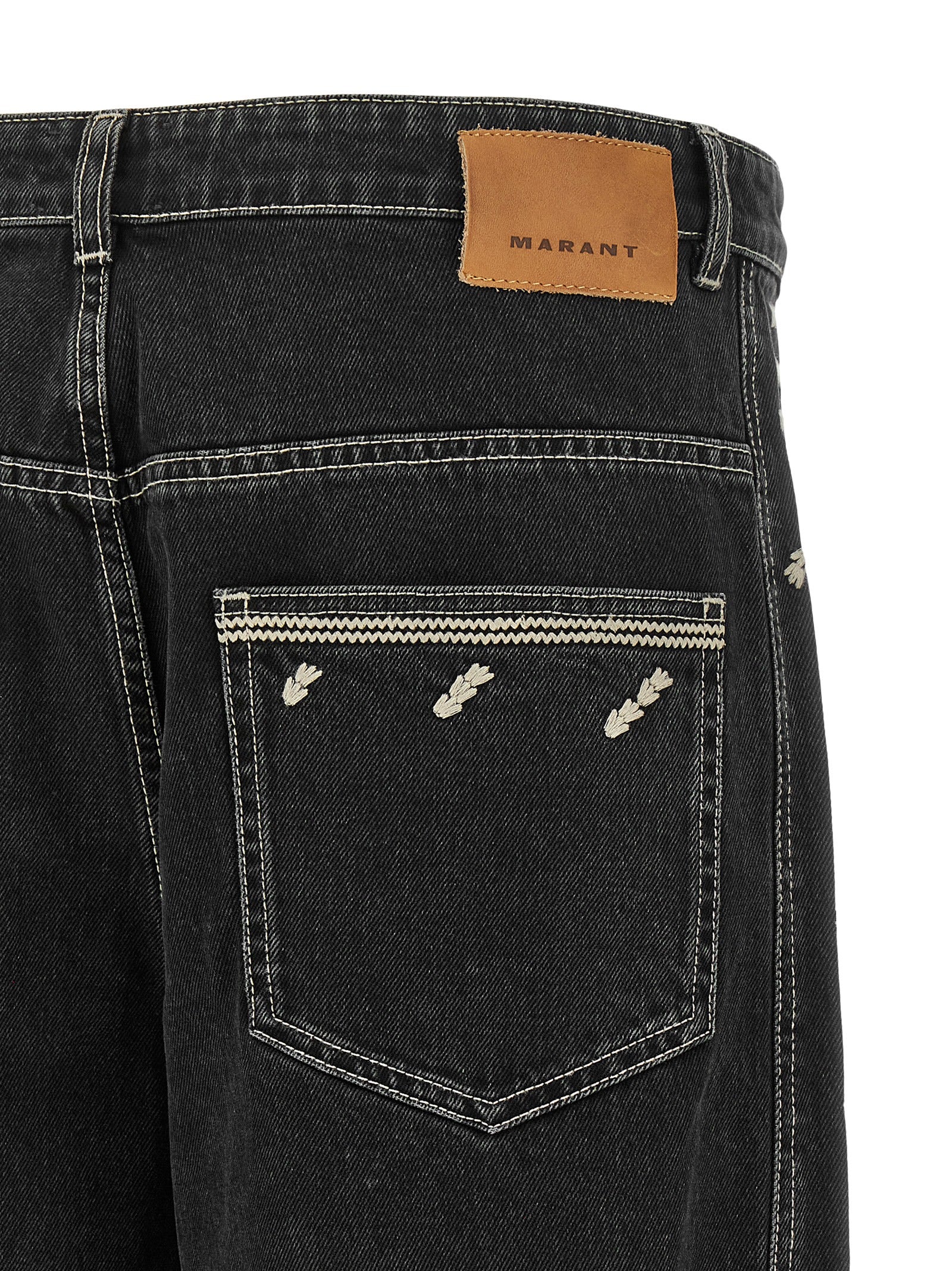 Marant 'Jorian' Jeans With Embroideries