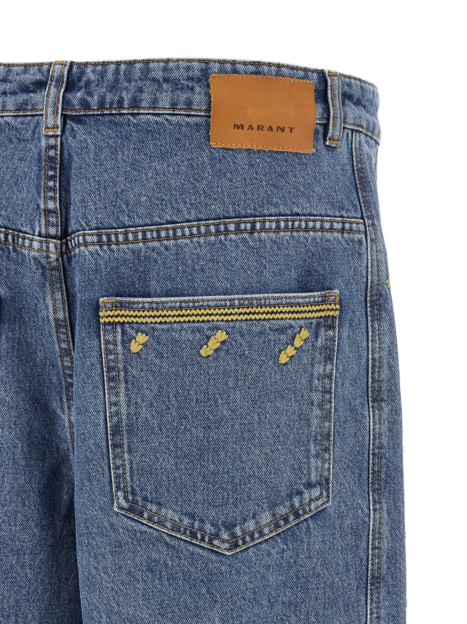 Marant 'Jorian' Jeans With Embroideries