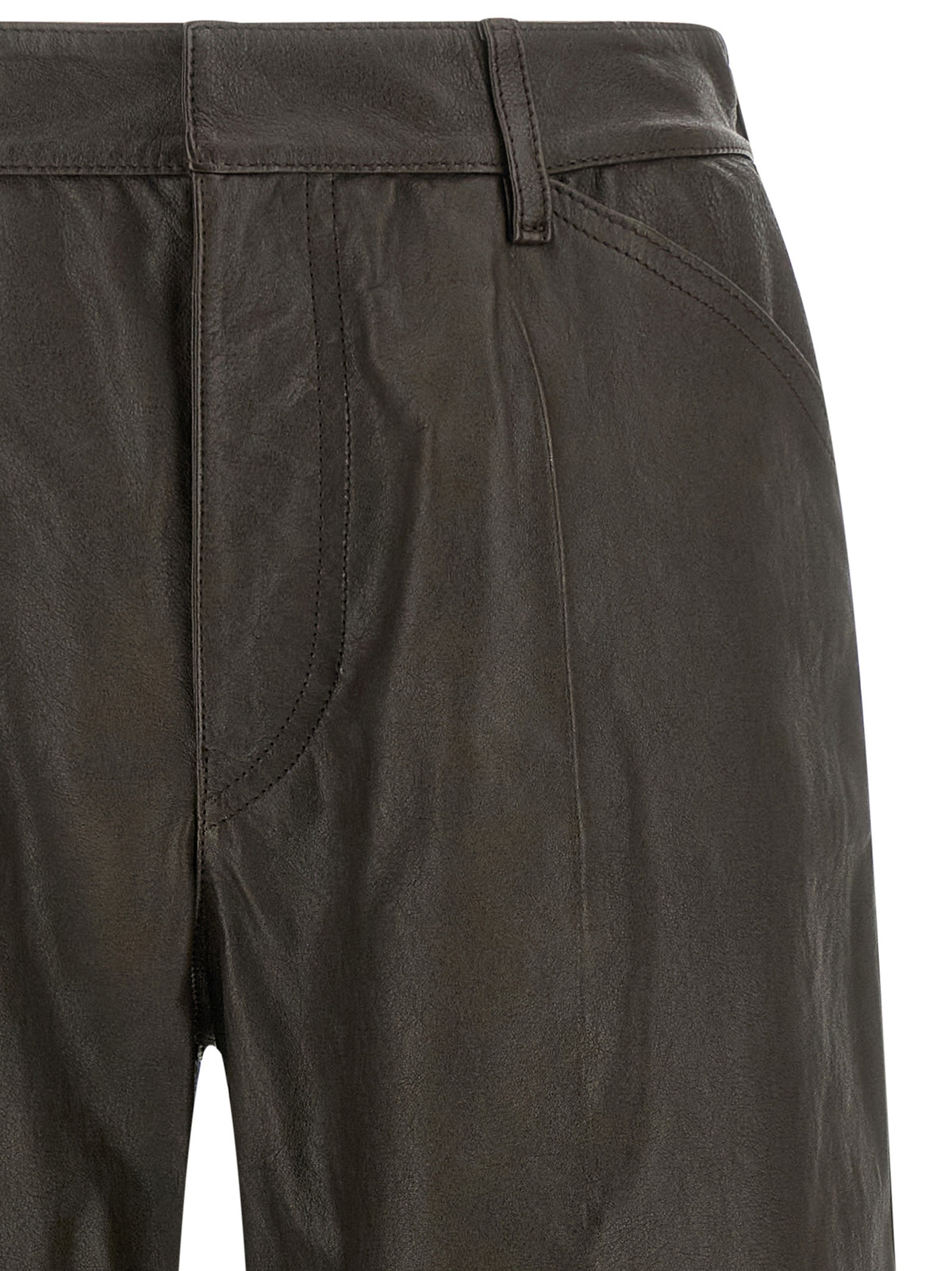 Lemaire Leather Bermuda Shorts