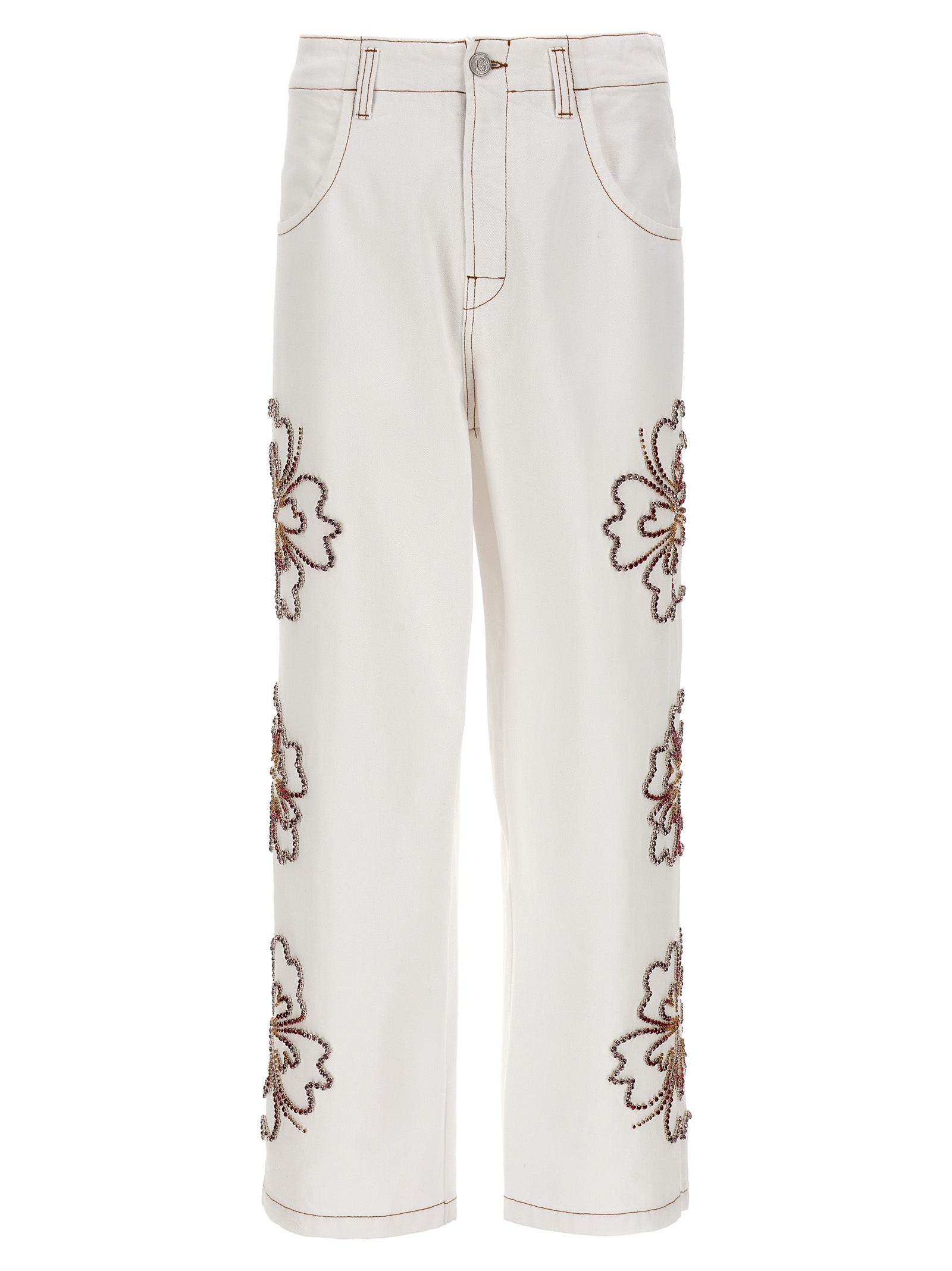 Bluemarble 'Embroidered Hibiscus' Jeans