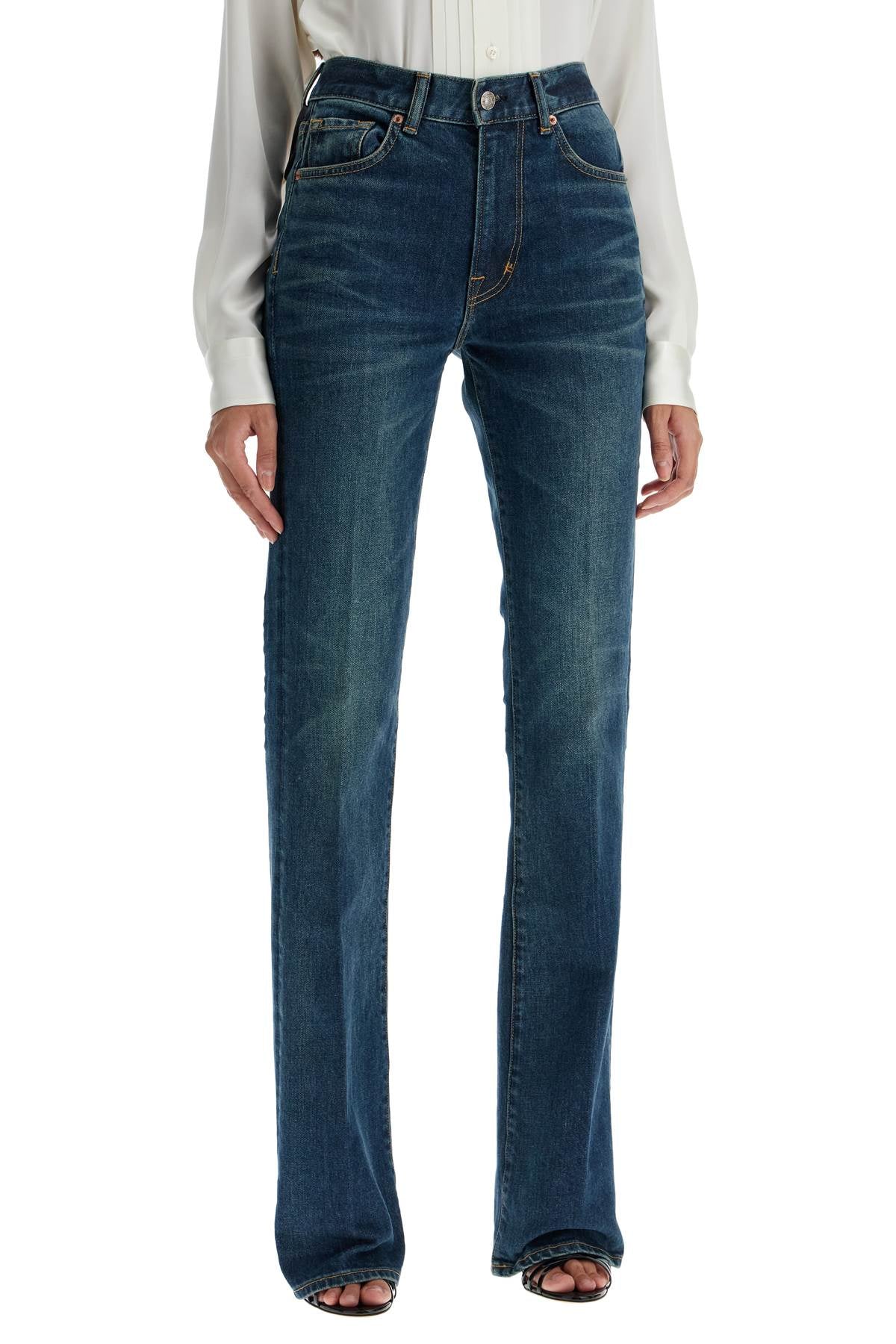 Tom Ford Flare Mid-Rise Jeans With