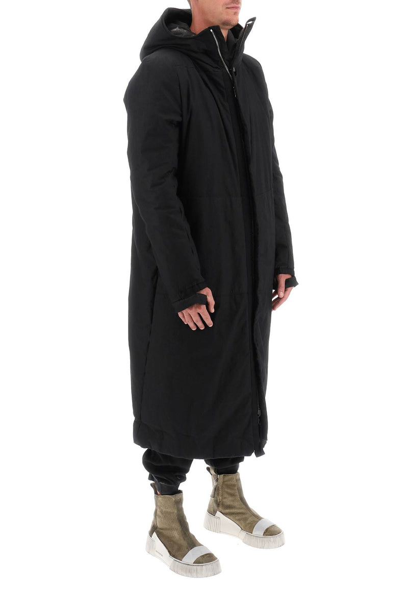 Boris Bidjan Saberi Resin-Dyed Cotton Reversible Parka Black