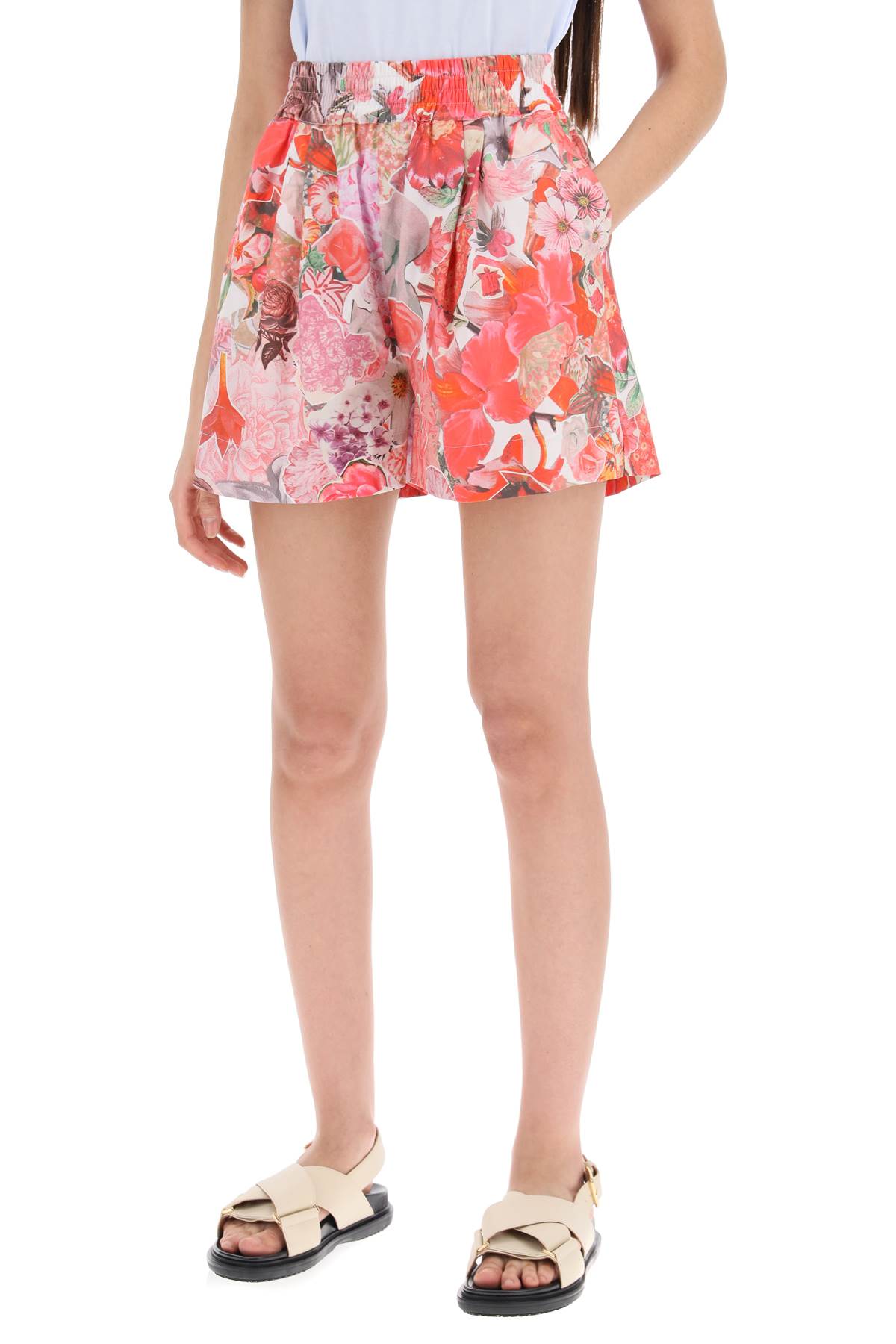 Marni Floral Print Shorts