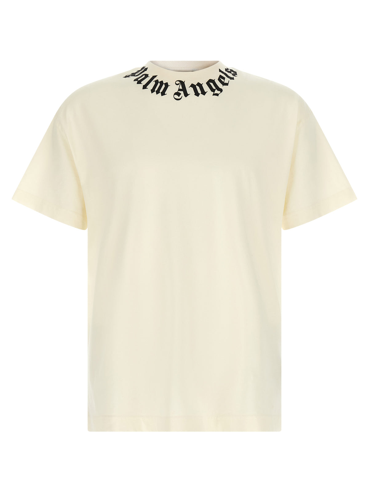 Palm Angels White 'Neck Logo Regular' T-Shirt