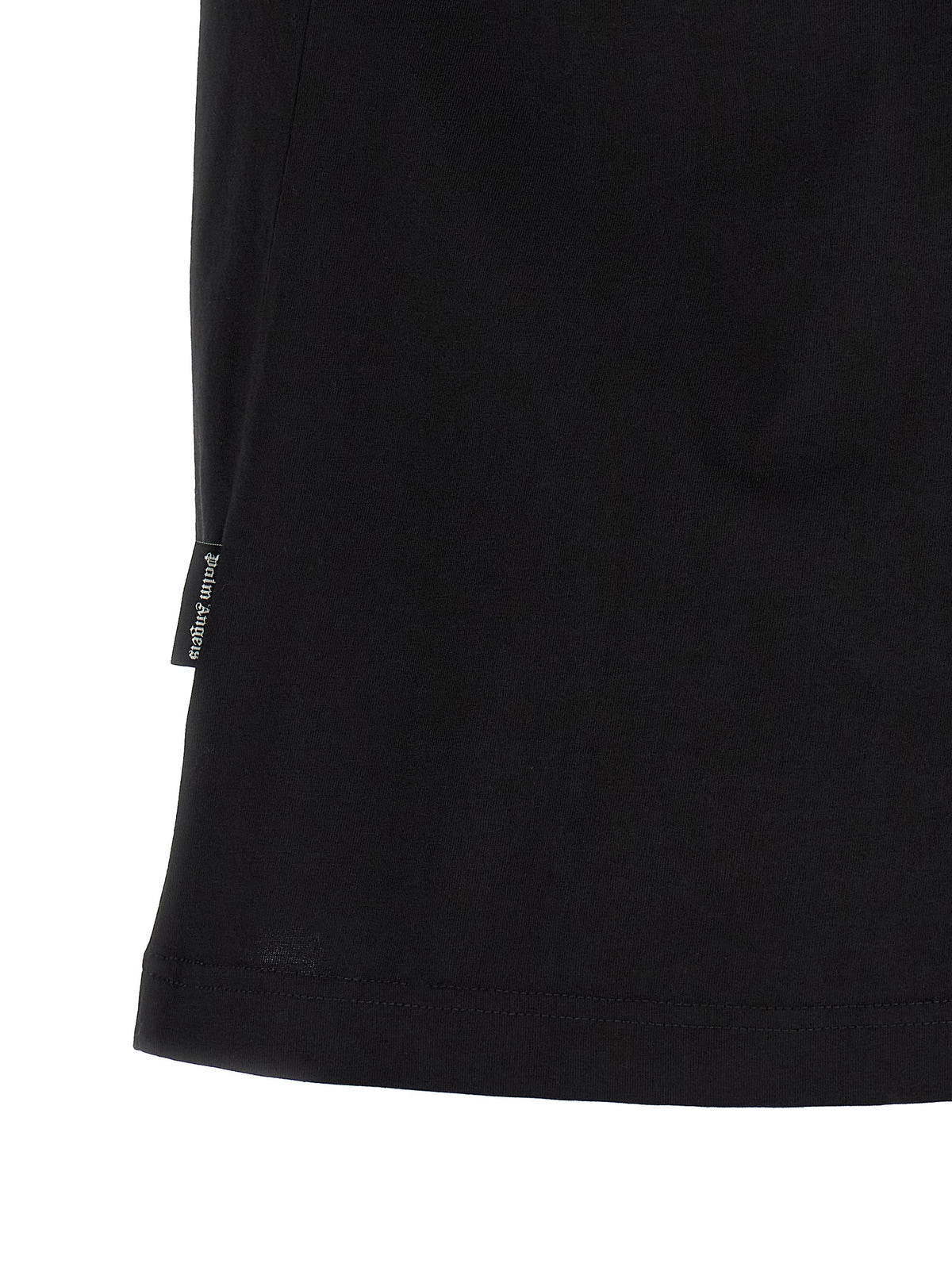 Palm Angels Black 'Neck Logo Regular' T-Shirt