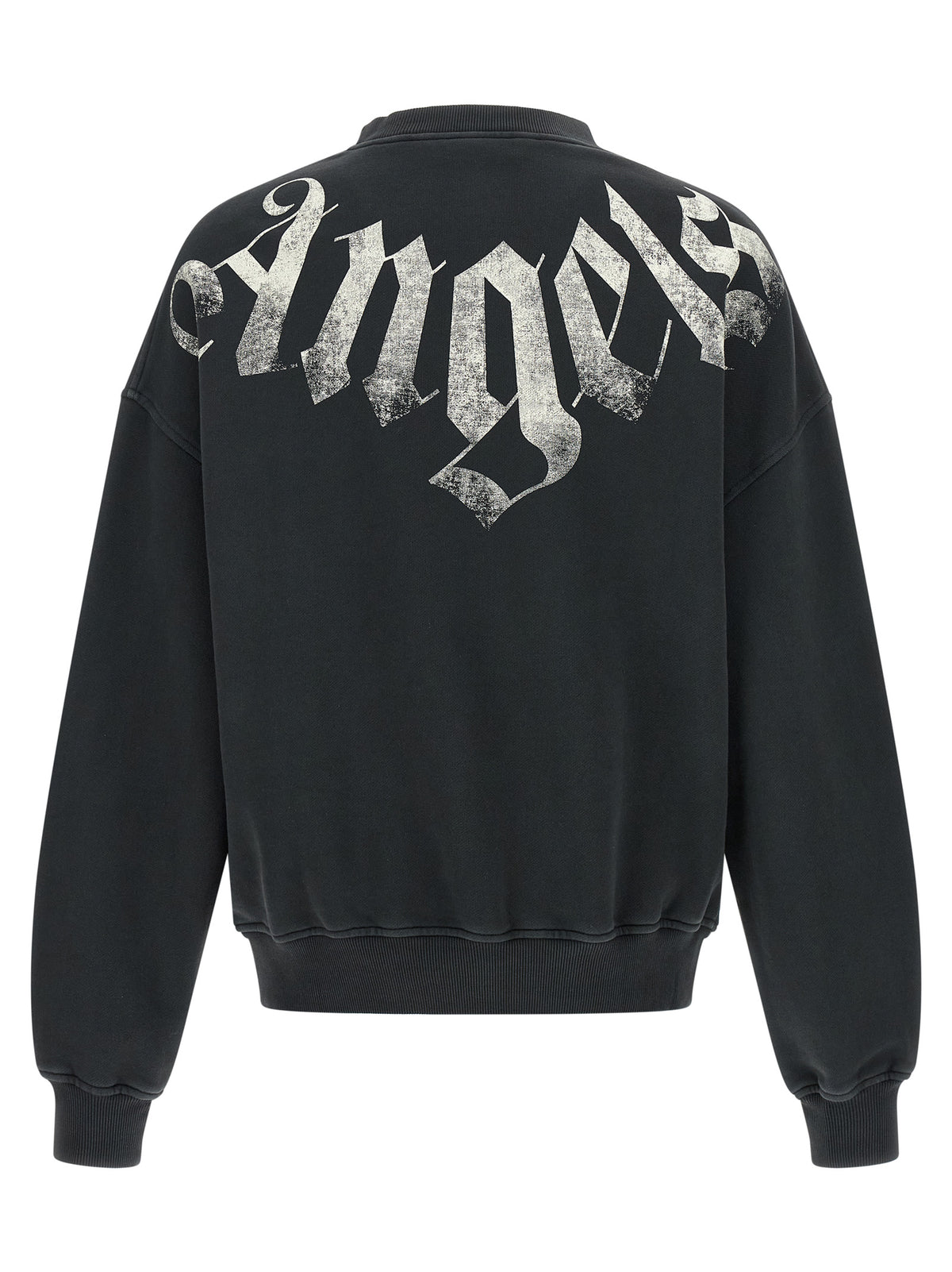 Palm Angels Black 'Big Neck Logo Loose' Sweatshirt
