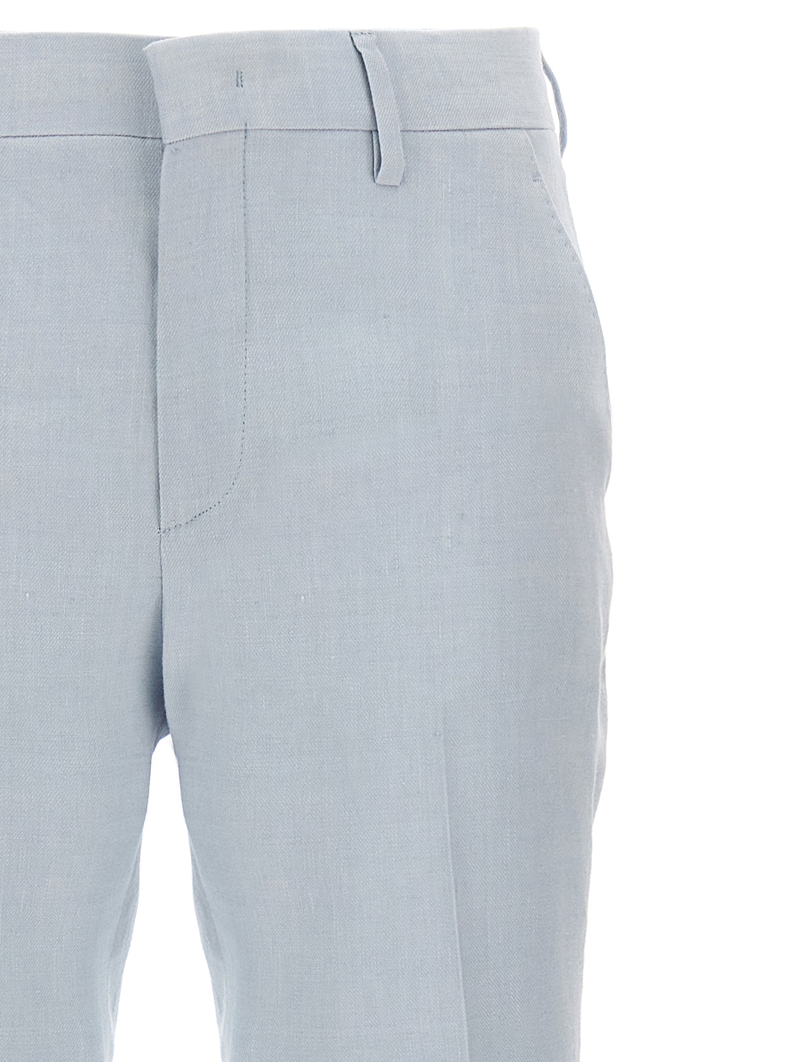 Tagliatore Linen Blend Trousers