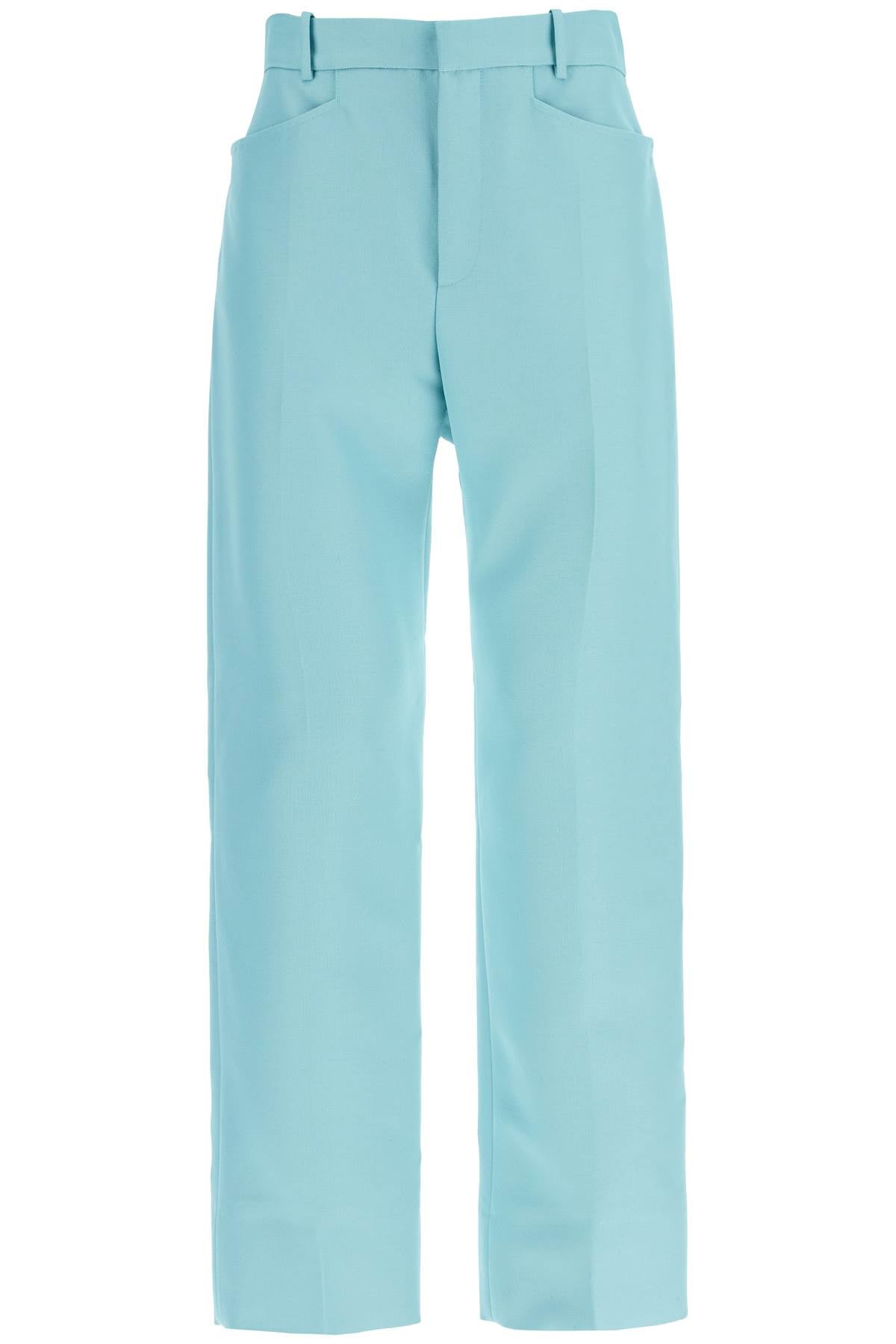 Tom Ford Wallis Cigarette Pants In Hopsack Fabric