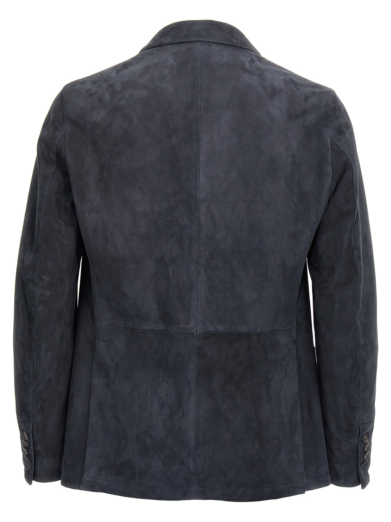 Tagliatore Single-Breasted Suede Blazer