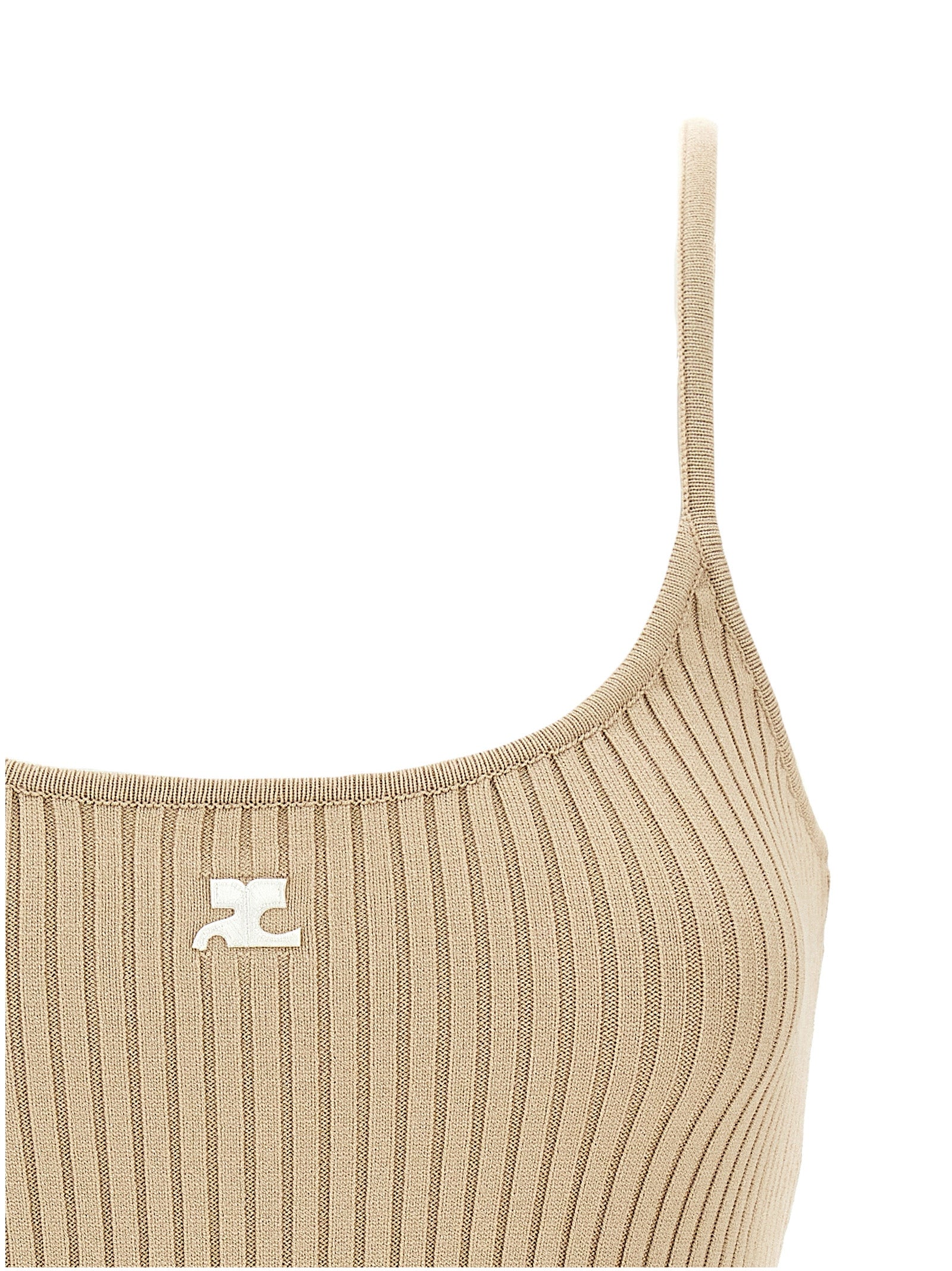 Courreges 'Reedition Rib Knit' Tank Top