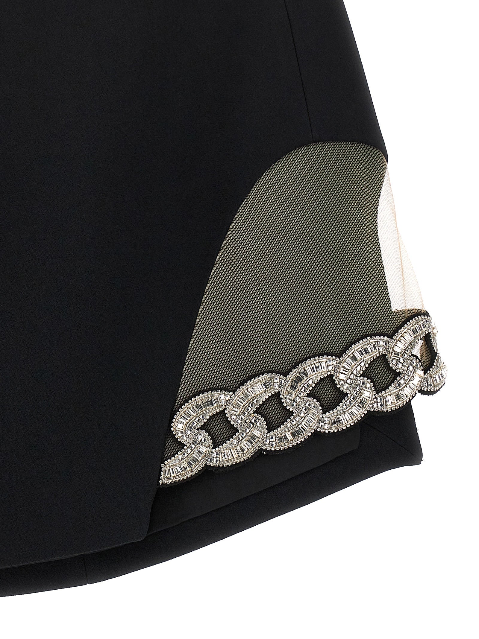 David Koma '3D Crystal Chain Mini' Skirt