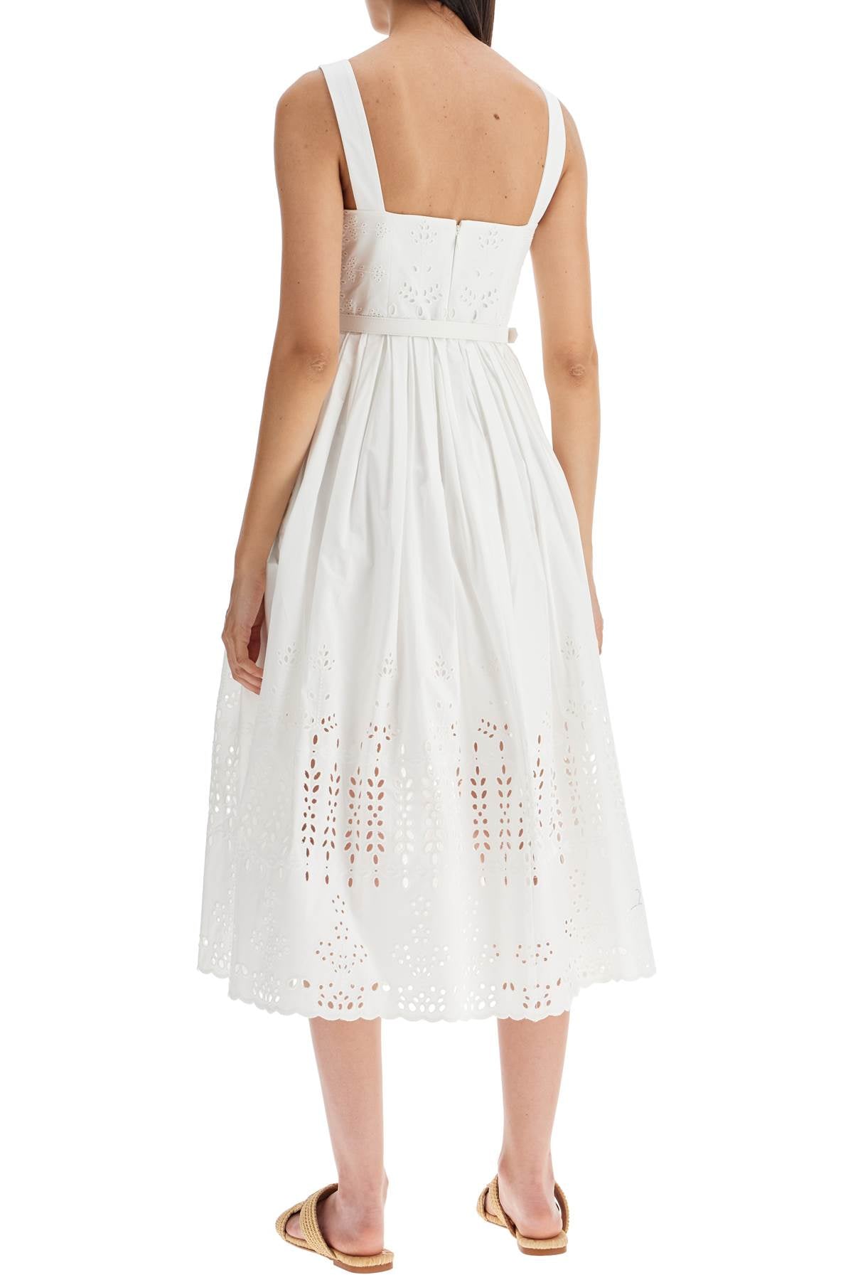 Self Portrait Sangallo Lace Midi Dress