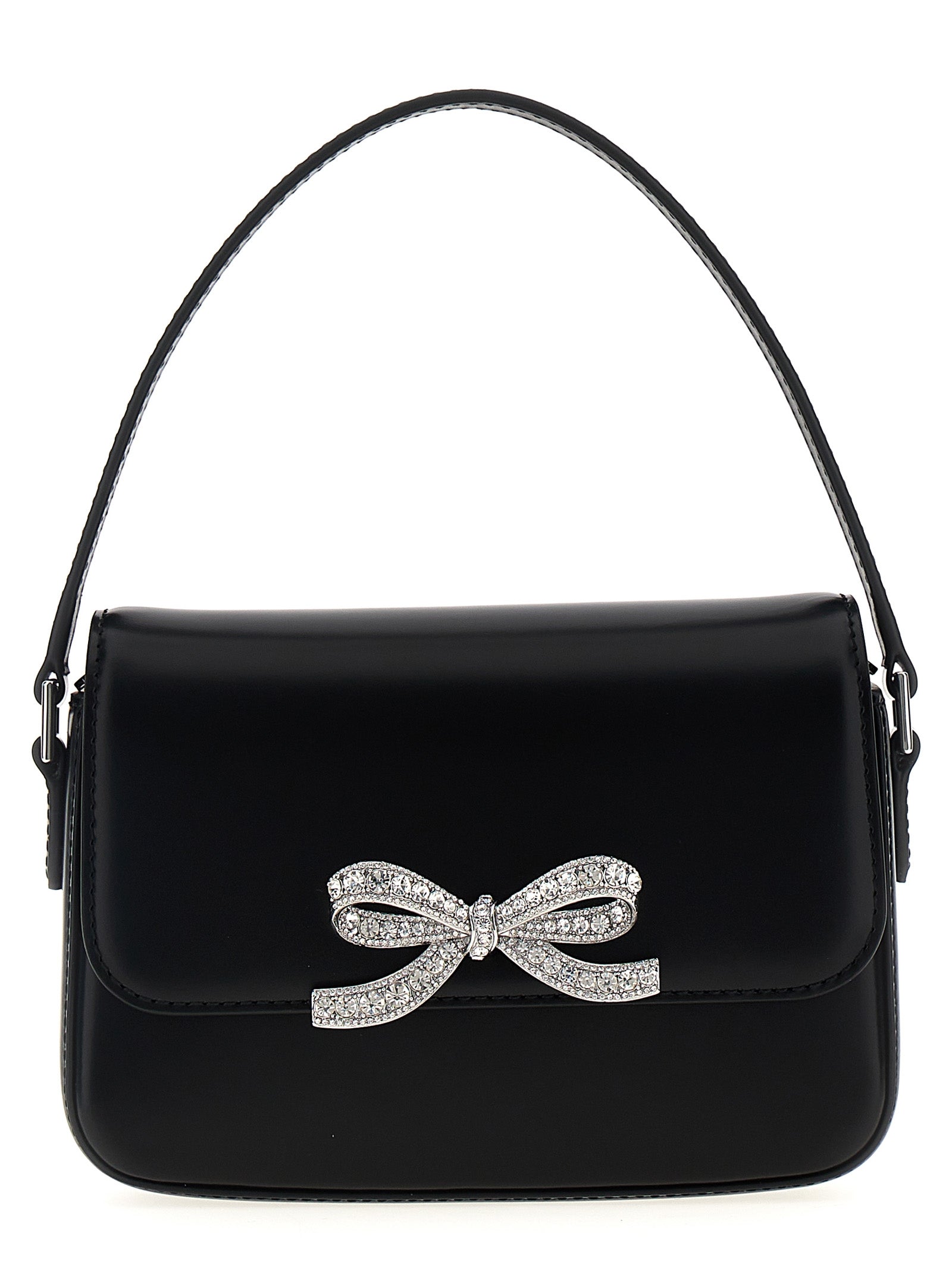 Self Portrait 'Black Leather Micro' Handbag