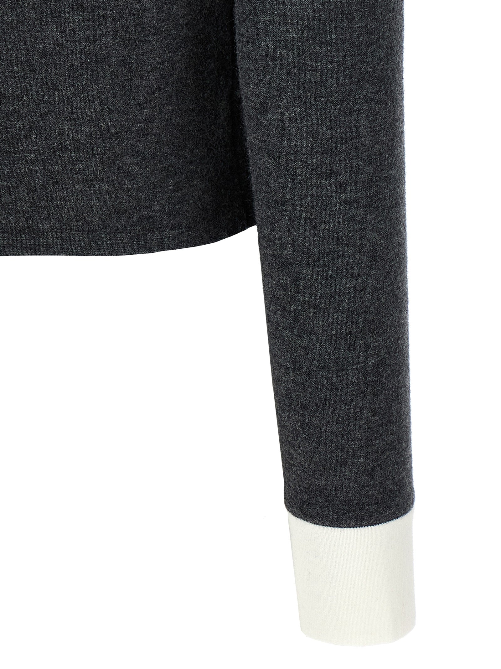 Self Portrait 'Grey Contrast Collar' Cardigan