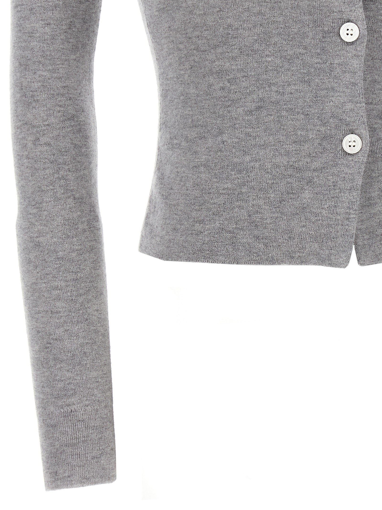 Self Portrait 'Grey Merino Wool' Cardigan